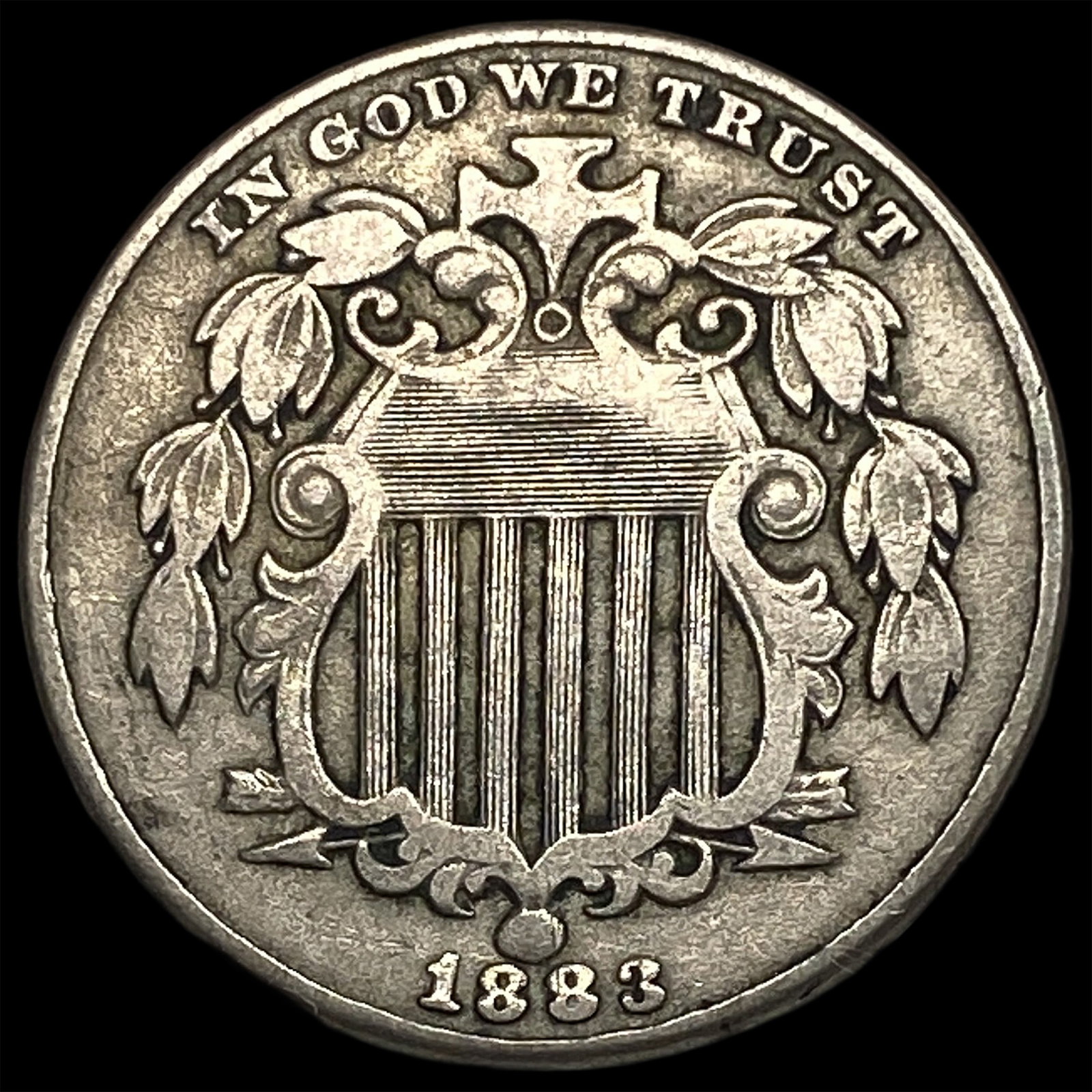 1883 Shield Nickel LIGHTLY CIRCULATED: 1883 Shield Nickel LIGHTLY CIRCULATED