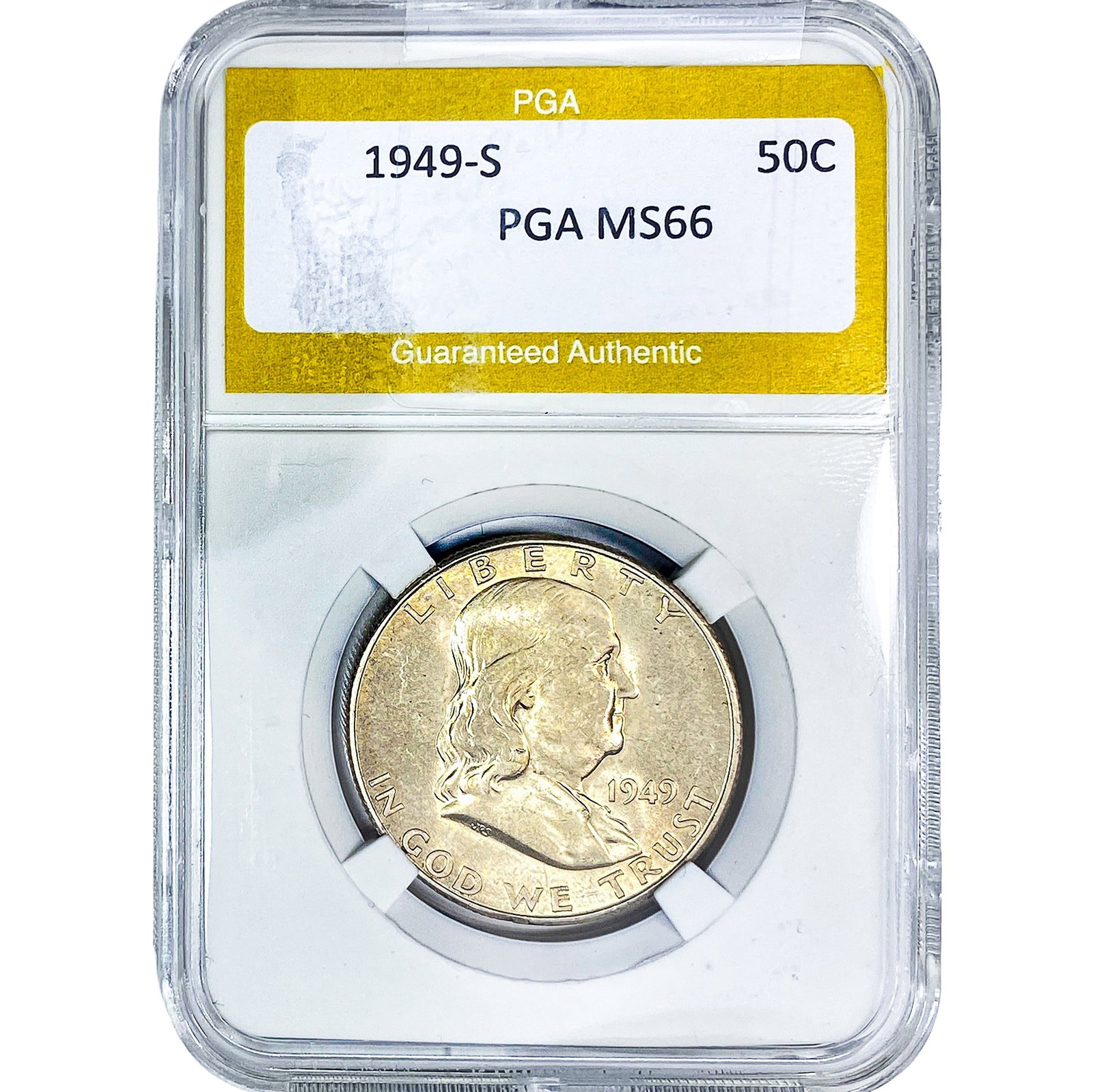 1949-S Franklin Half Dollar PGA MS66 (1 of 2)