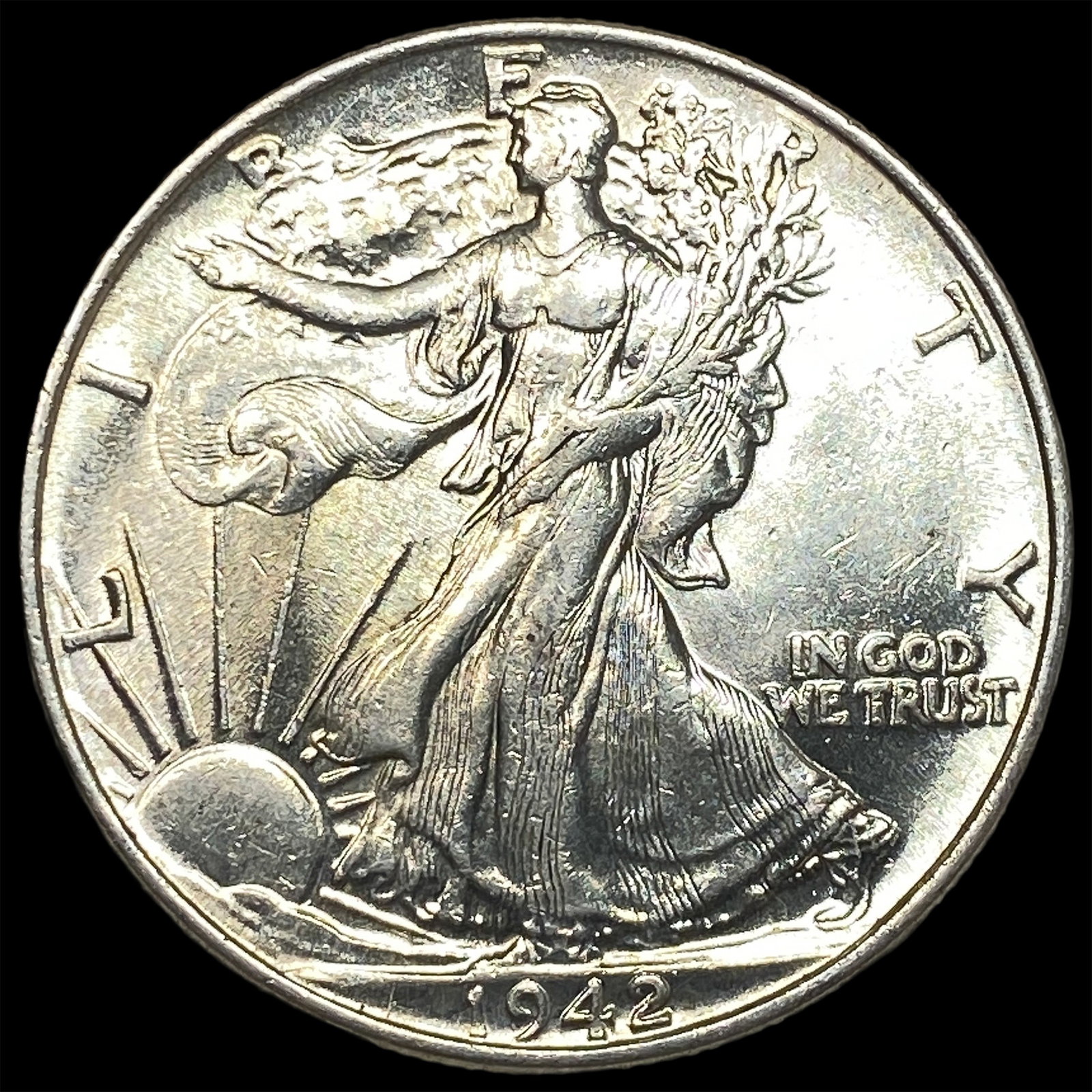 1942 Walking Liberty Half Dollar GEM BU (1 of 2)