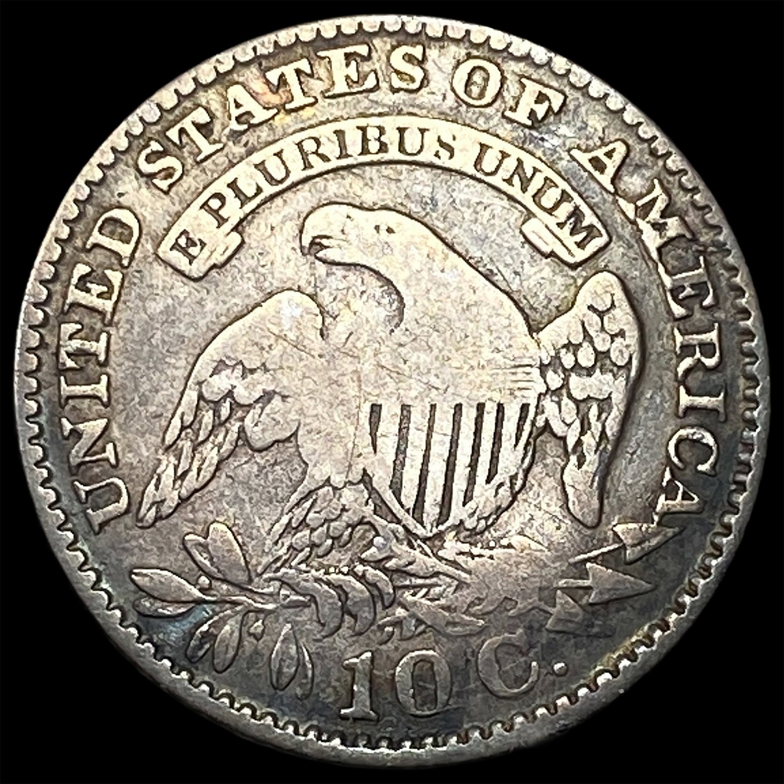 1828 Capped Bust Dime LIGHTLY CIRCULATED - 2