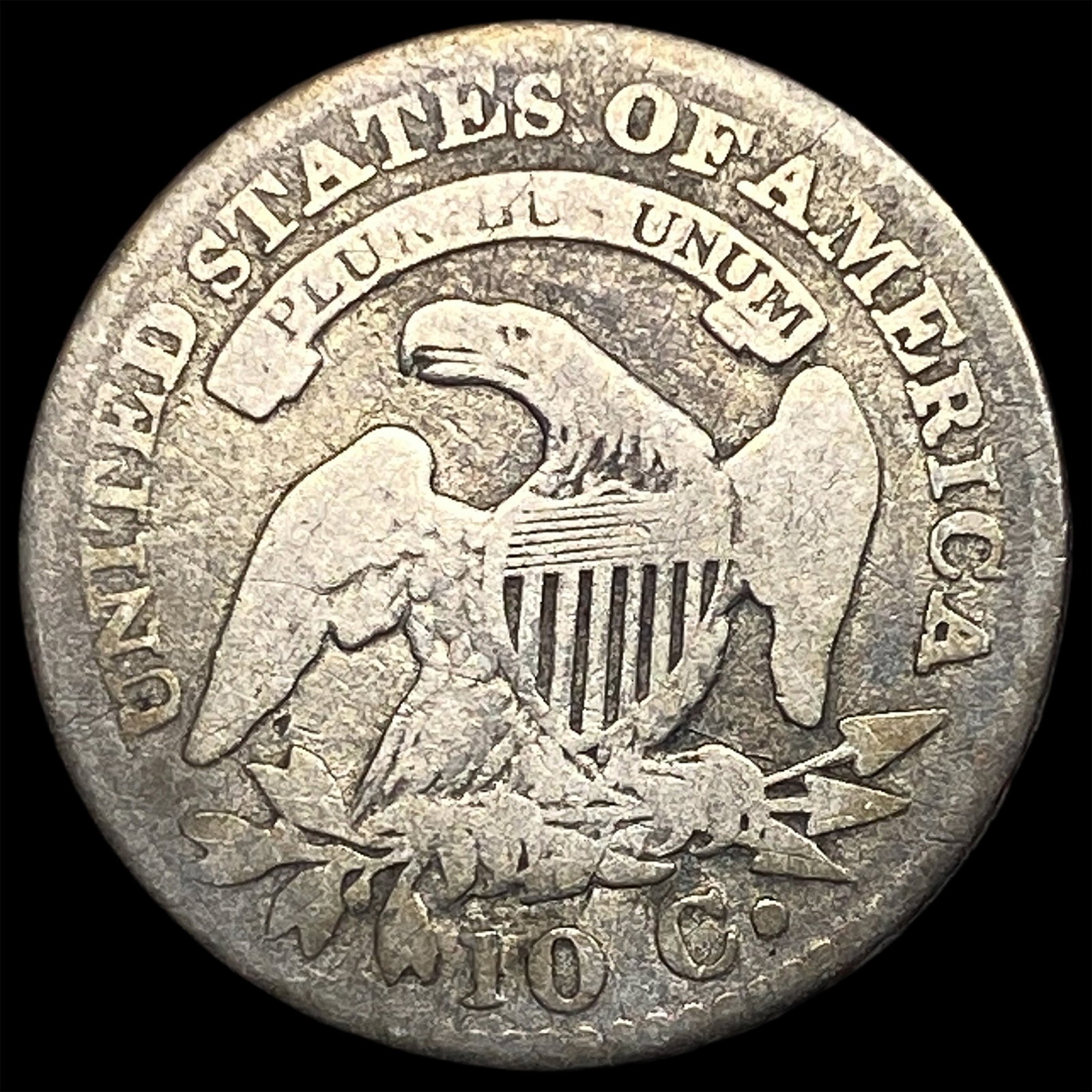 1823 Capped Bust Dime NICELY CIRCULATED - 2