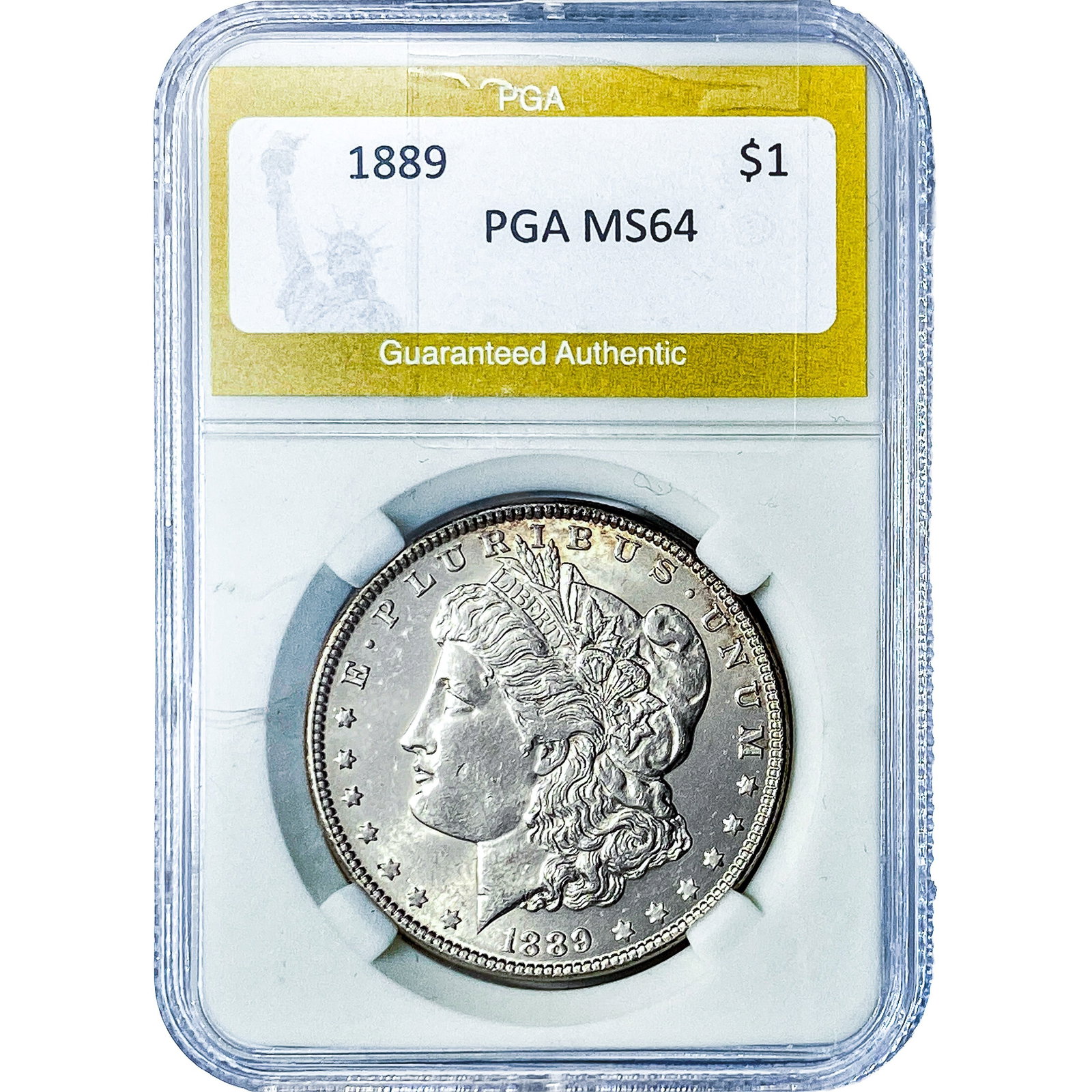 1889 Morgan Silver Dollar PGA MS64: 1889 Morgan Silver Dollar PGA MS64