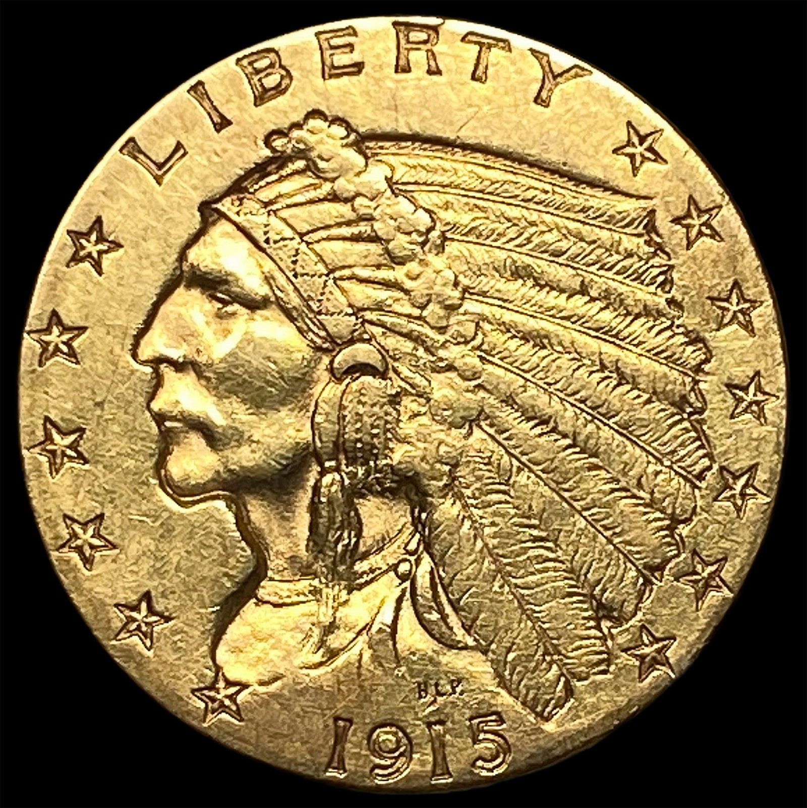 1915 Indian Head $2.5 Gold Quarter Eagle UNCIRCULATED (1 of 2)