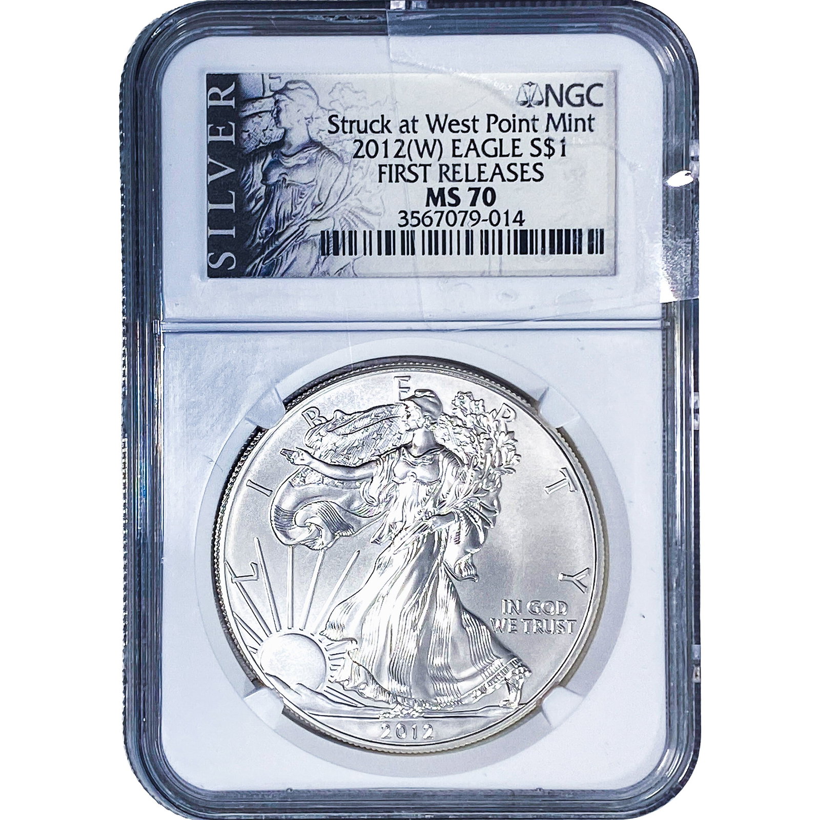 2012 Silver Eagle NGC MS70: 2012 Silver Eagle NGC MS70