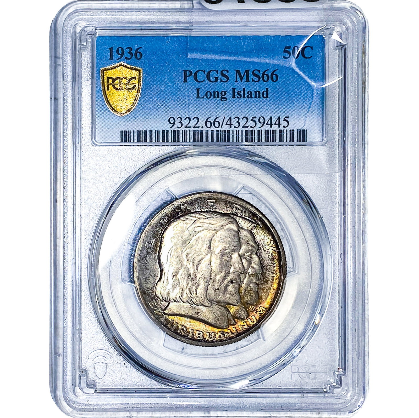 1936 Long Island Half Dollar PCGS MS66: 1936 Long Island Half Dollar PCGS MS66