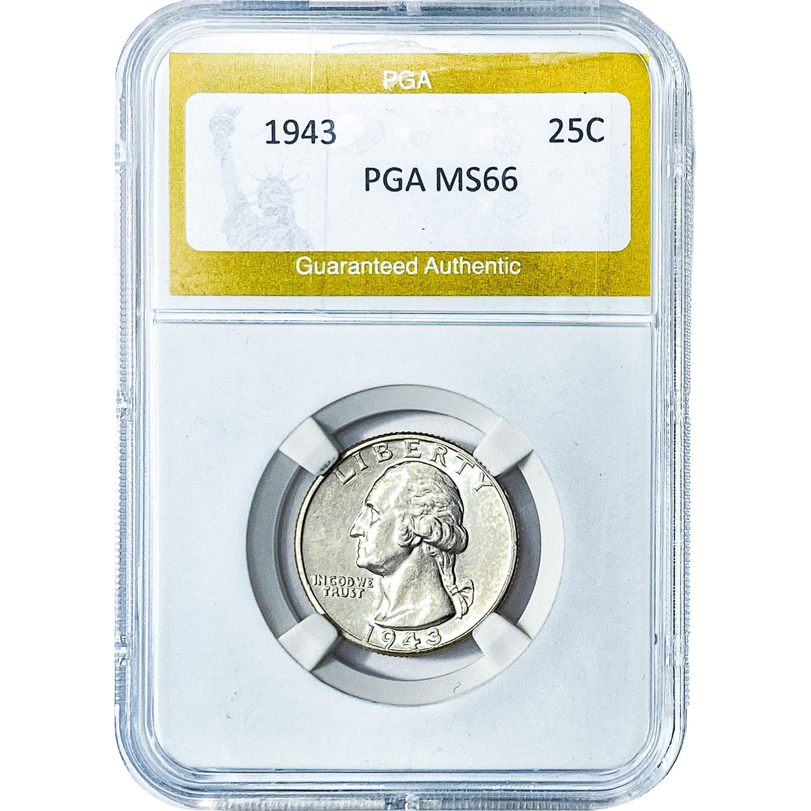 1943 Washington Silver Quarter PGA MS66 (1 of 2)