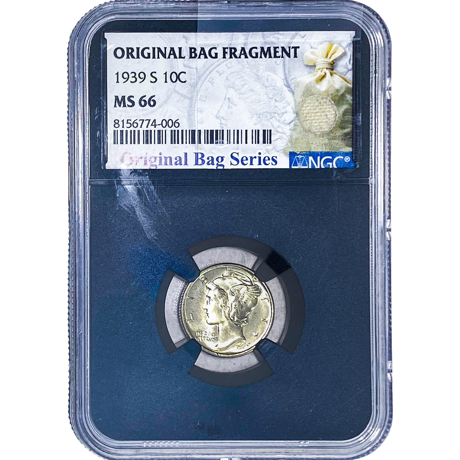 1939-S Mercury Silver Dime NGC MS66: 1939-S Mercury Silver Dime NGC MS66