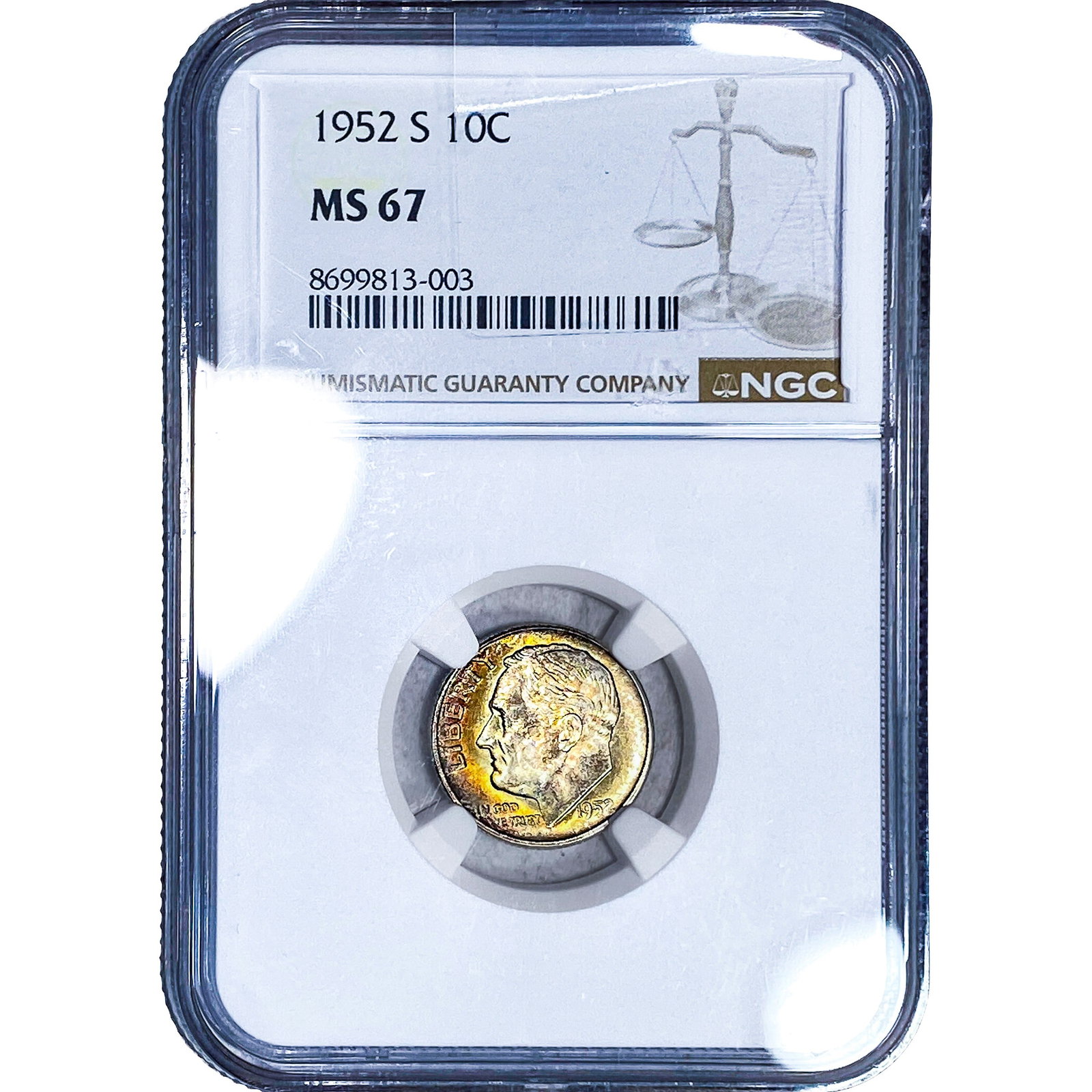 1952-S Roosevelt Dime NGC MS67 (1 of 2)