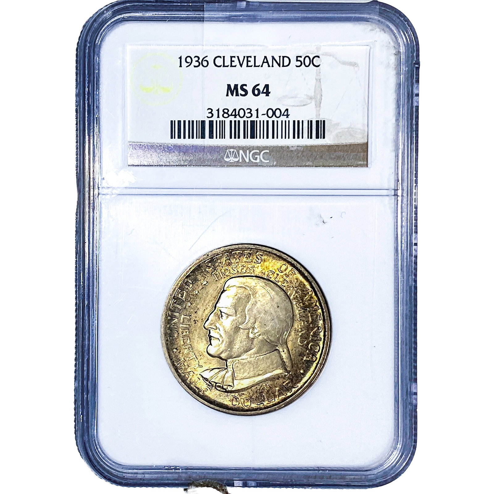 1936 Cleveland Half Dollar NGC MS64: 1936 Cleveland Half Dollar NGC MS64