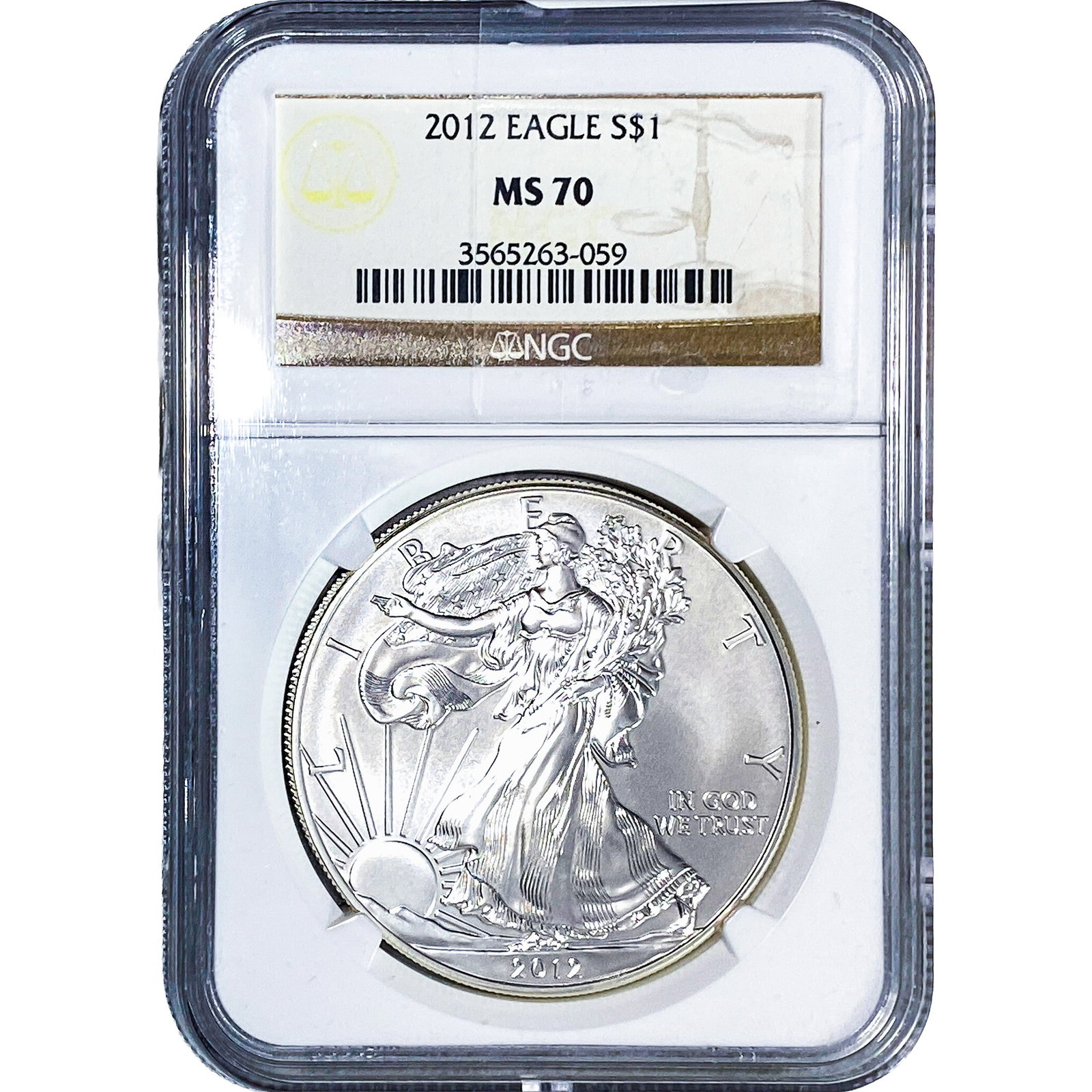 2012 Silver Eagle NGC MS70 (1 of 2)