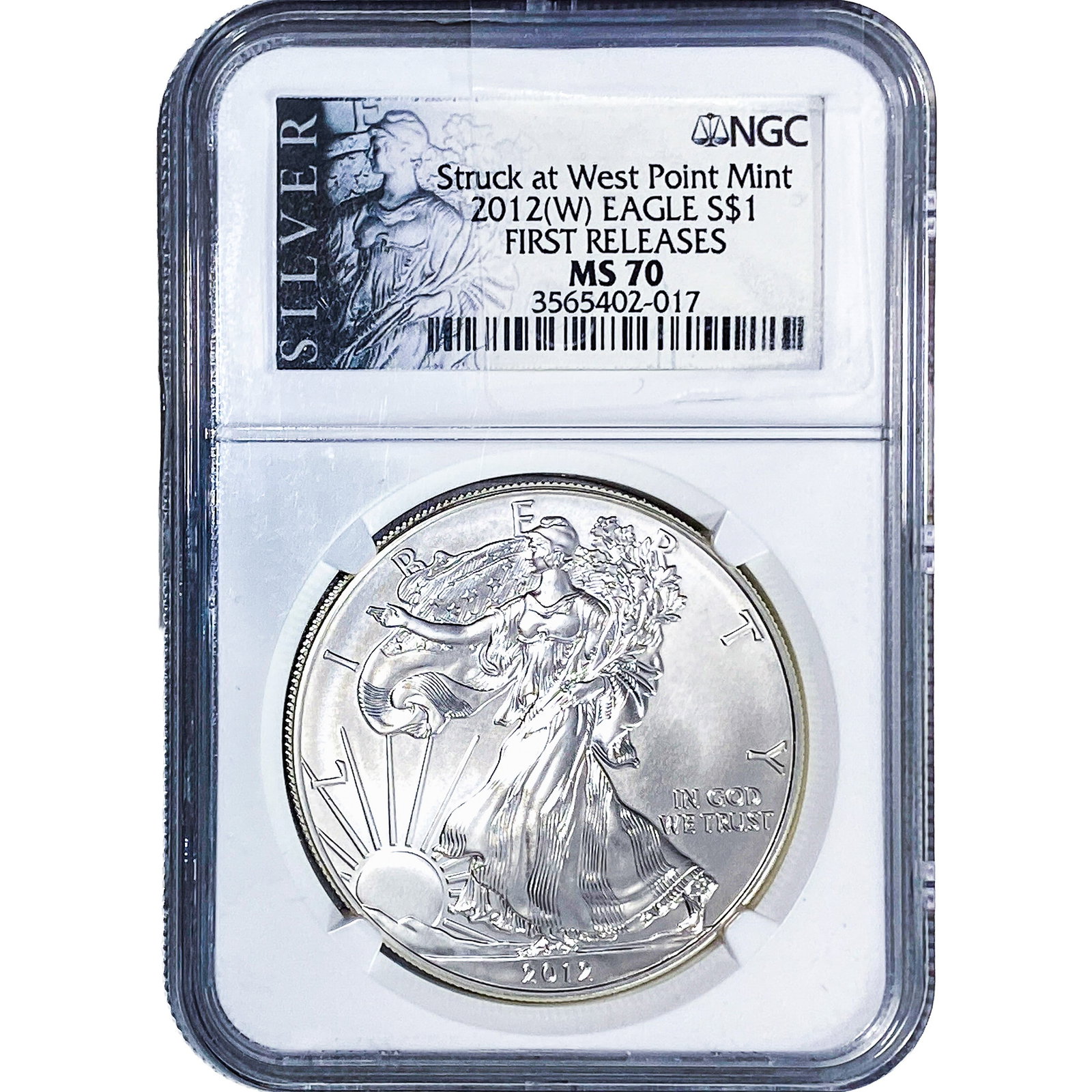 2012 Silver Eagle NGC MS70: 2012 Silver Eagle NGC MS70