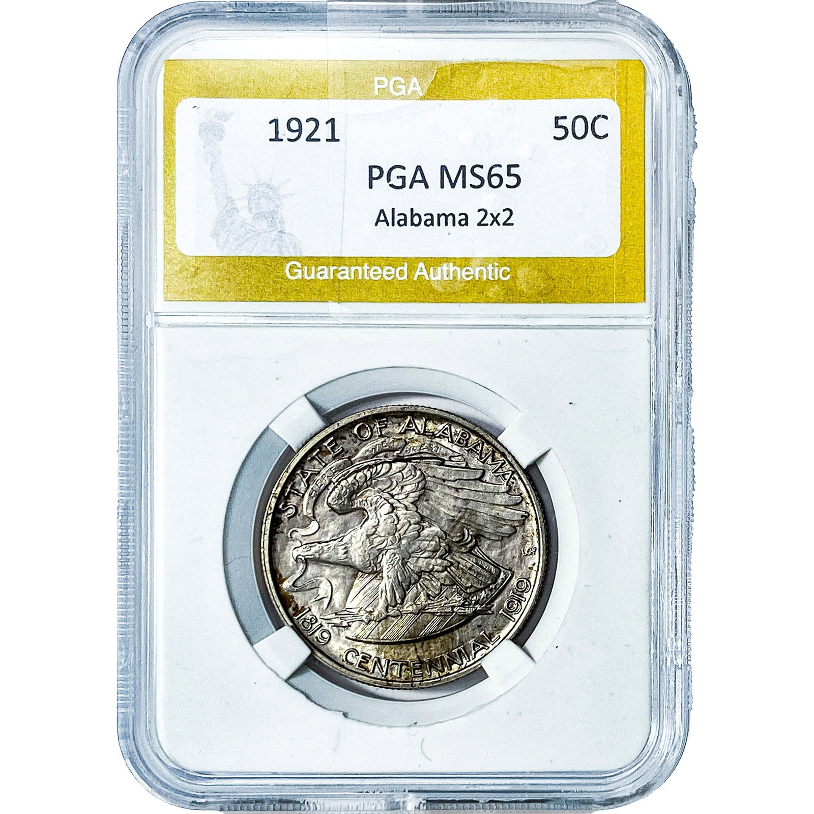 1921 Alabama Half Dollar PGA MS65: 1921 Alabama Half Dollar PGA MS65