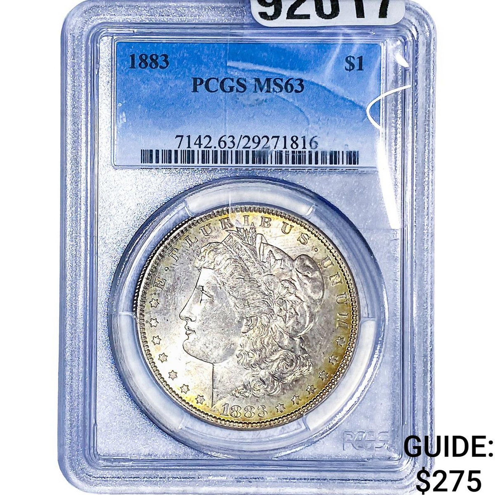 1883 Morgan Silver Dollar PCGS MS63: 1883 Morgan Silver Dollar PCGS MS63