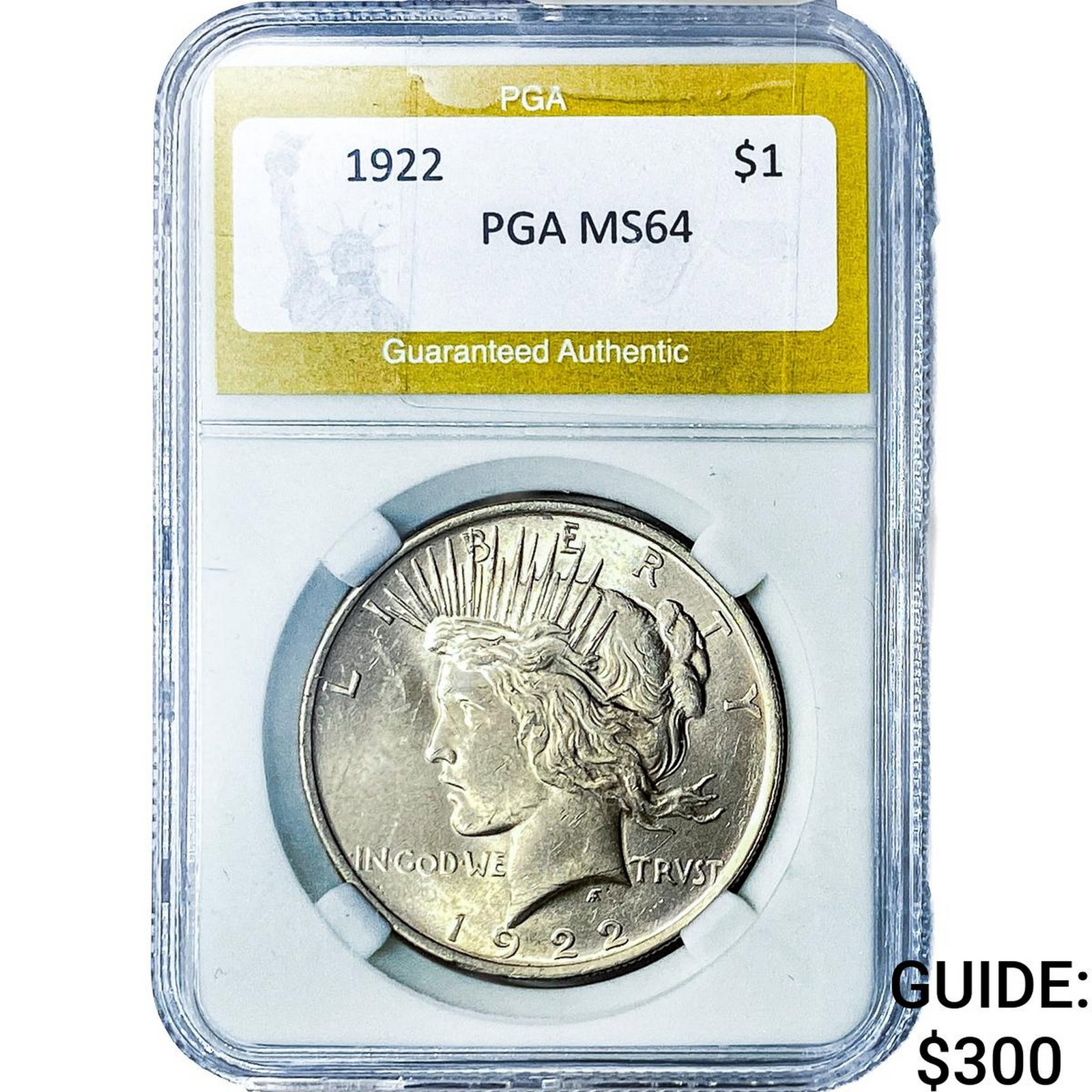 1922 Silver Peace Dollar PGA MS64 (1 of 2)