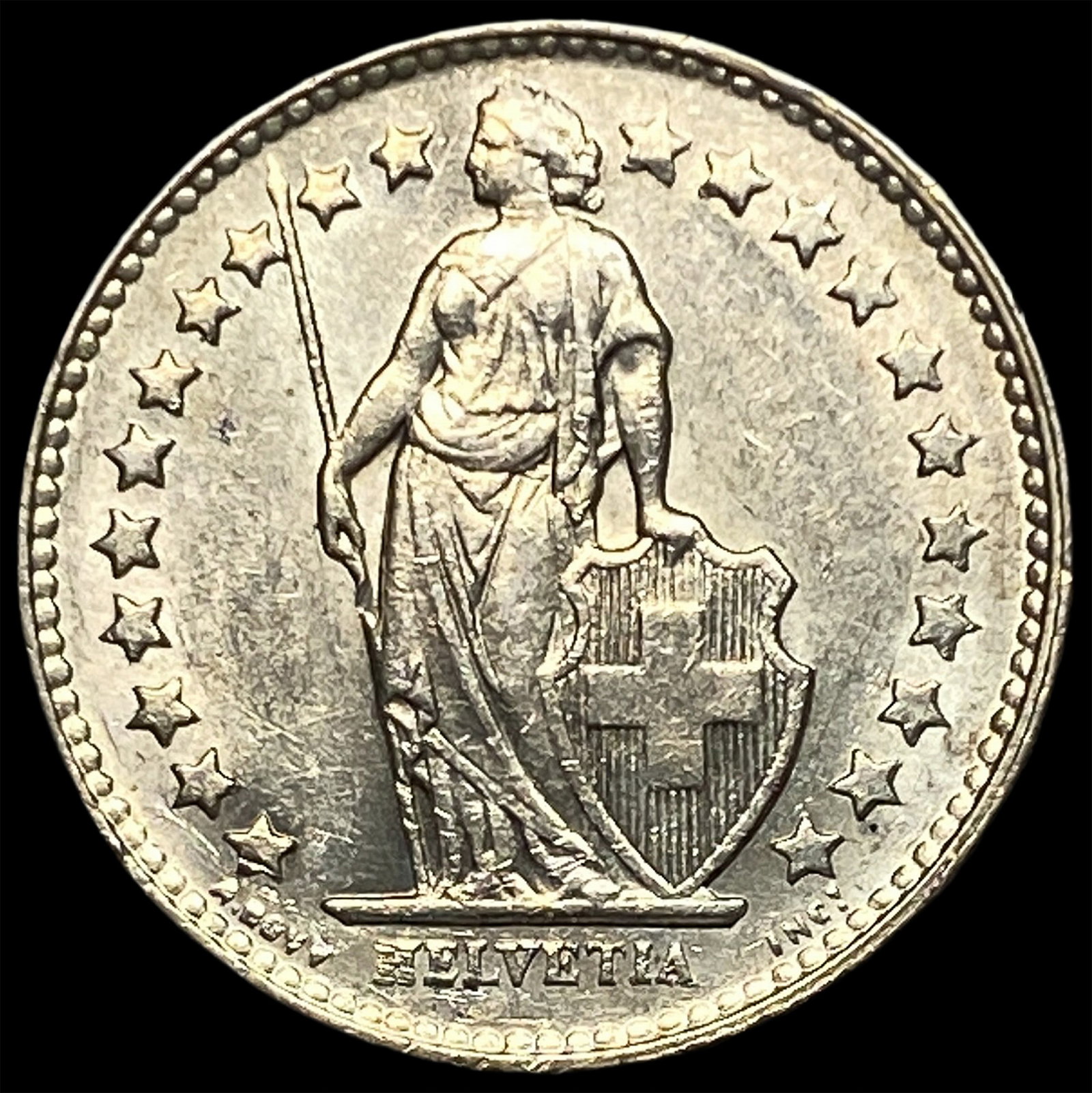1956 B Switzerland Silver Half Franc: 1956 B Switzerland Silver Half Franc