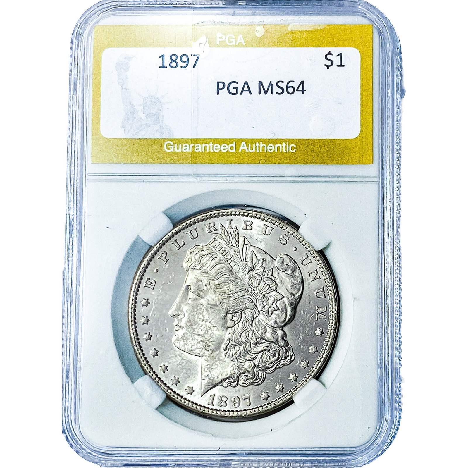 1897 Morgan Silver Dollar PGA MS64: 1897 Morgan Silver Dollar PGA MS64
