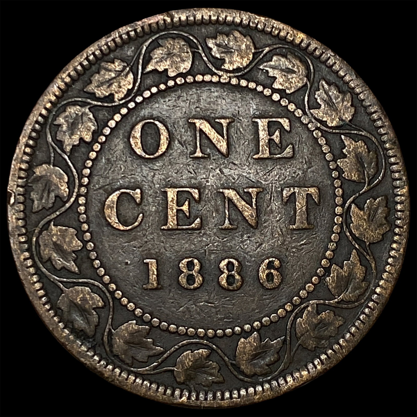 1886 Canada Bronze Large Cent - 2