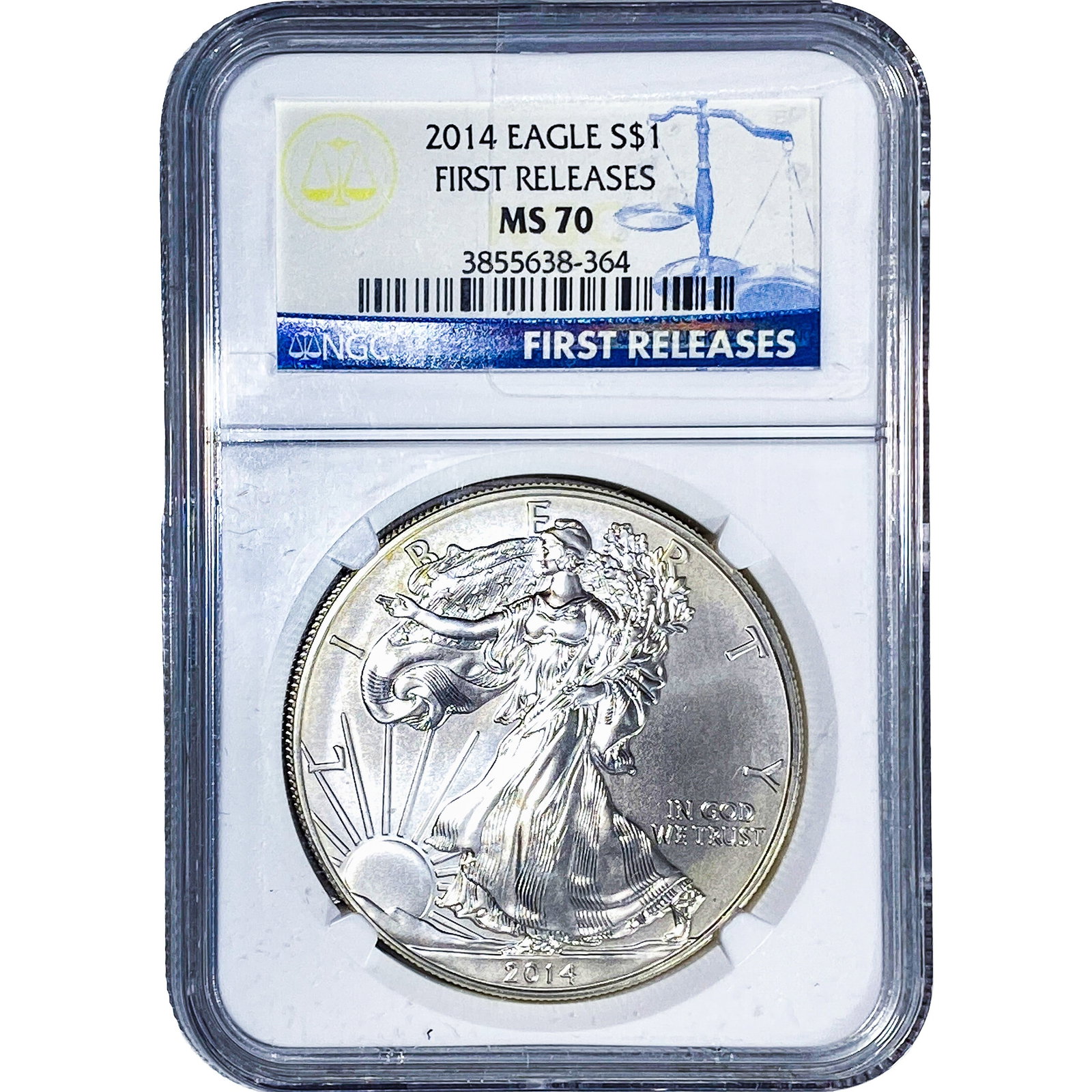 2014 Silver Eagle NGC MS70: 2014 Silver Eagle NGC MS70