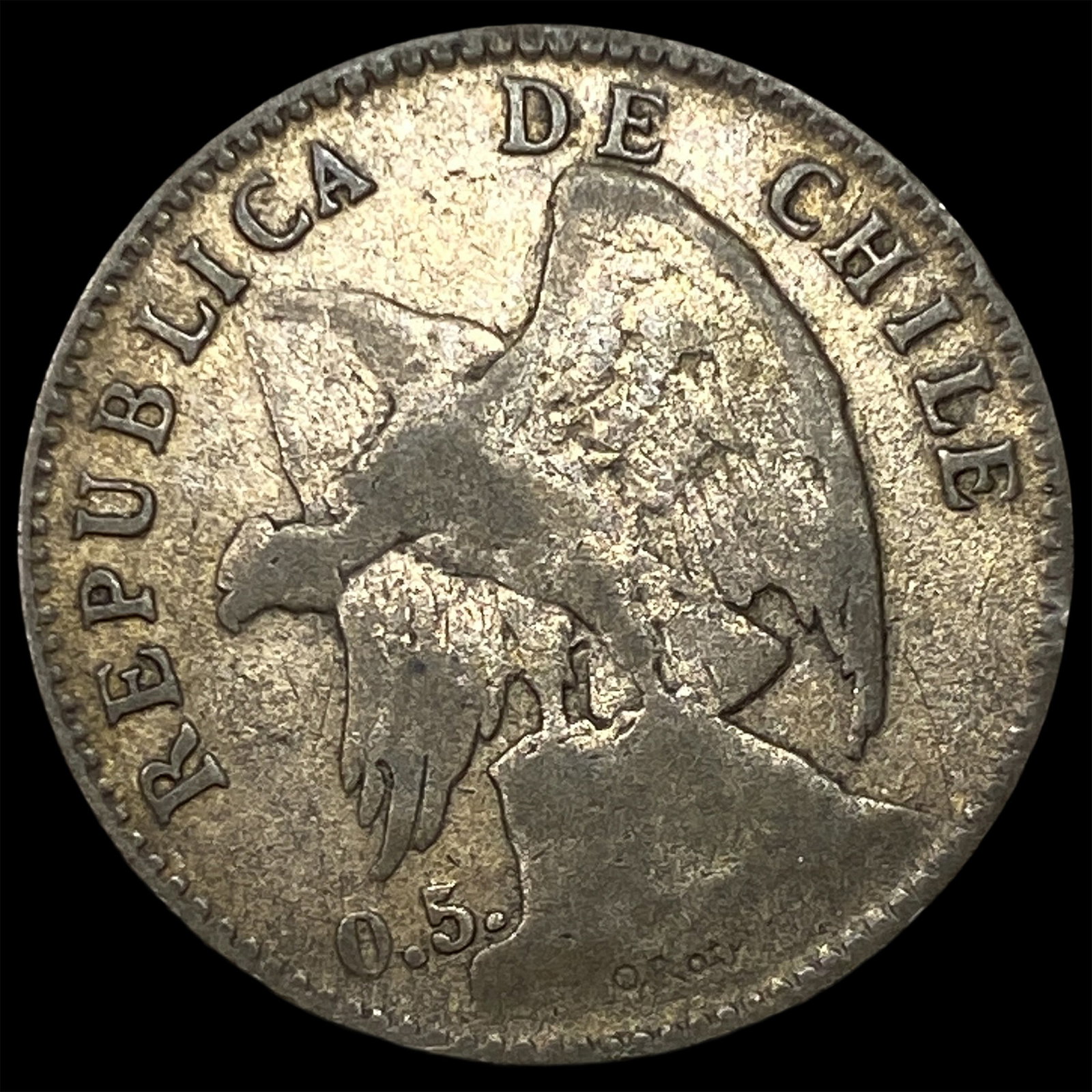 1906 Chile Silver 20 Centavos: 1906 Chile Silver 20 Centavos