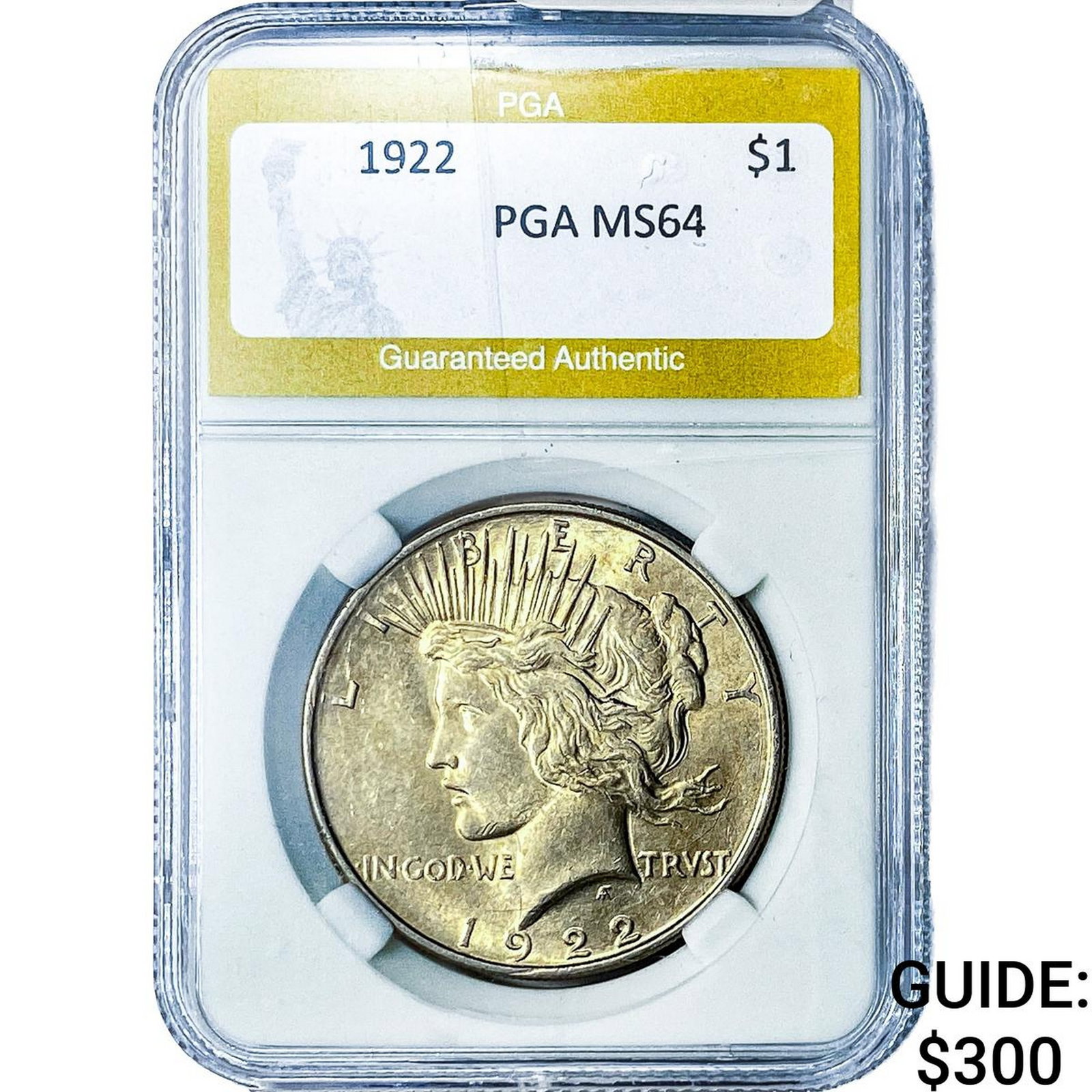 1922 Silver Peace Dollar PGA MS64 (1 of 2)