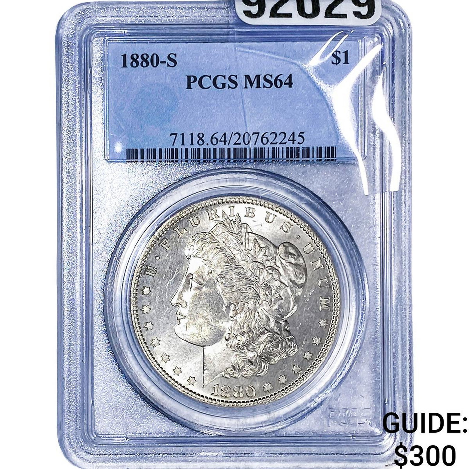 1880-S Morgan Silver Dollar PCGS MS64: 1880-S Morgan Silver Dollar PCGS MS64