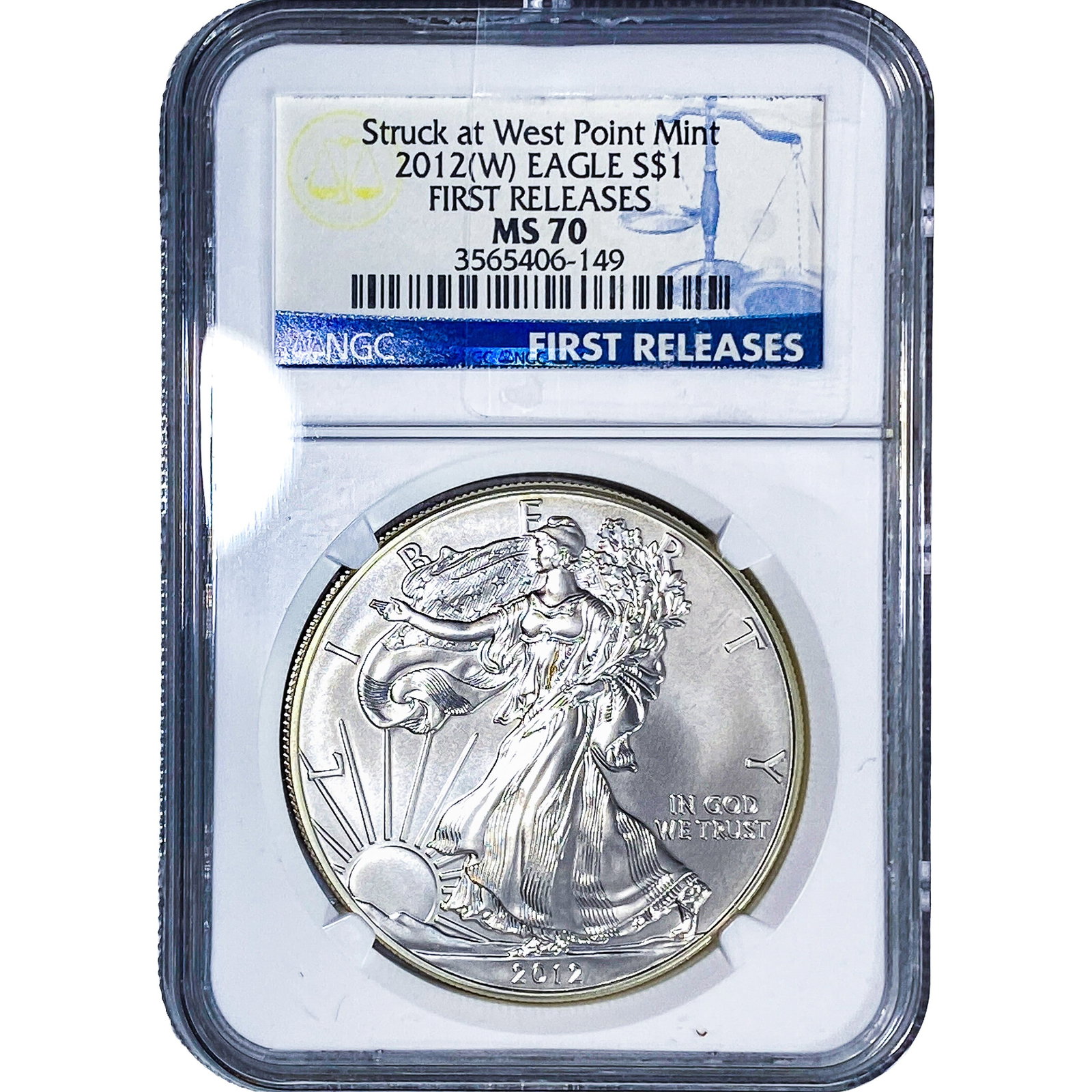 2012 Silver Eagle NGC MS70: 2012 Silver Eagle NGC MS70