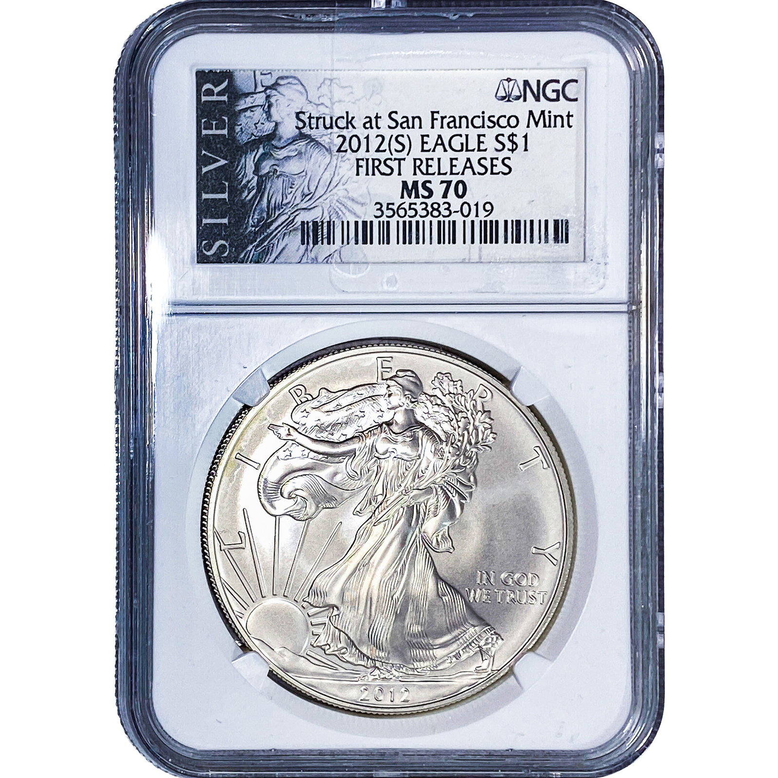 2012 Silver Eagle NGC MS70: 2012 Silver Eagle NGC MS70