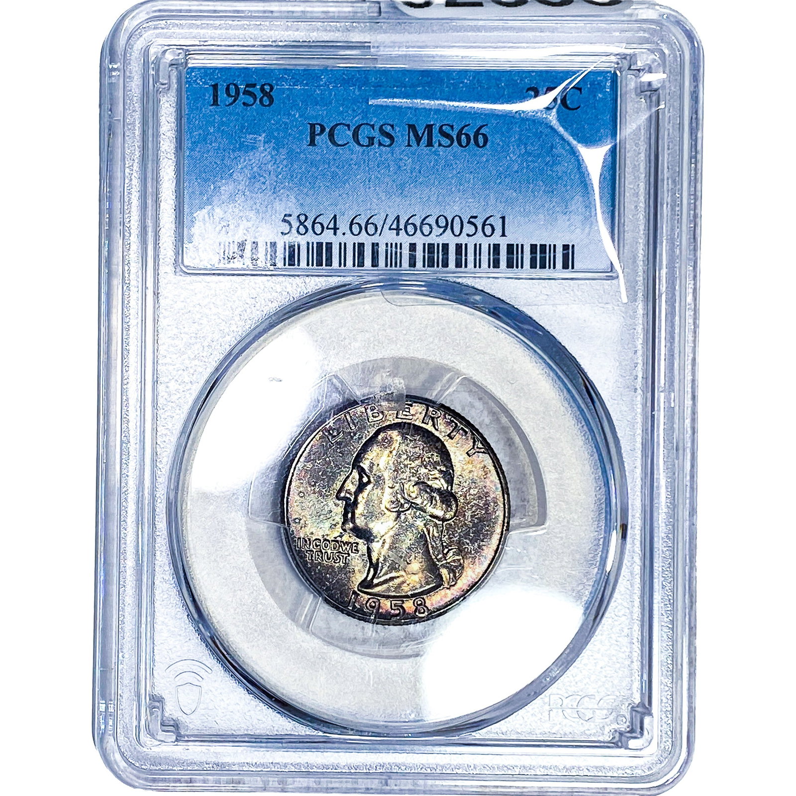 1958 Washington Silver Quarter PCGS MS66 (1 of 2)