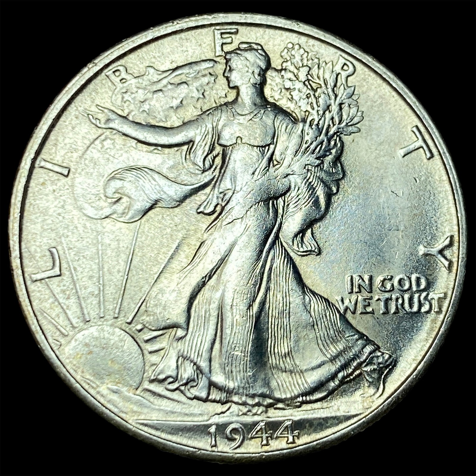 1944-S Silver Half Dollar CHOICE BU: 1944-S Silver Half Dollar CHOICE BU