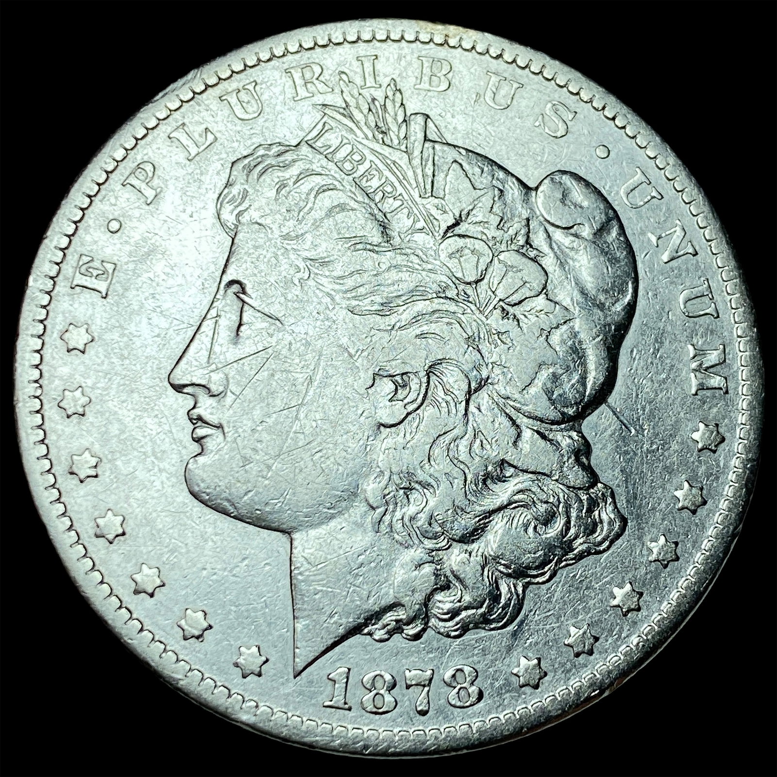 1878-CC Silver Morgan Dollar NEARLY UNCIRCULATED: 1878-CC Silver Morgan Dollar NEARLY UNCIRCULATED