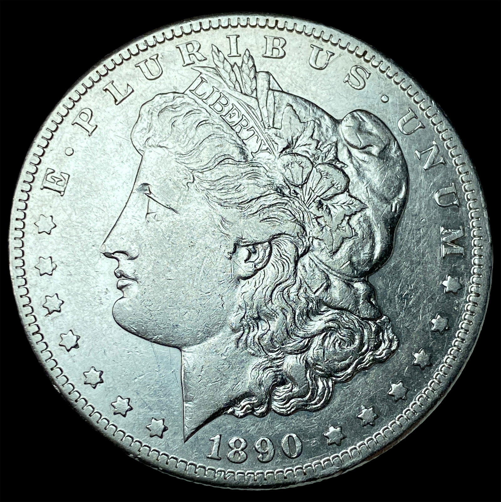 1890-CC Silver Morgan Dollar CLOSELY UNCIRCULATED (1 of 2)