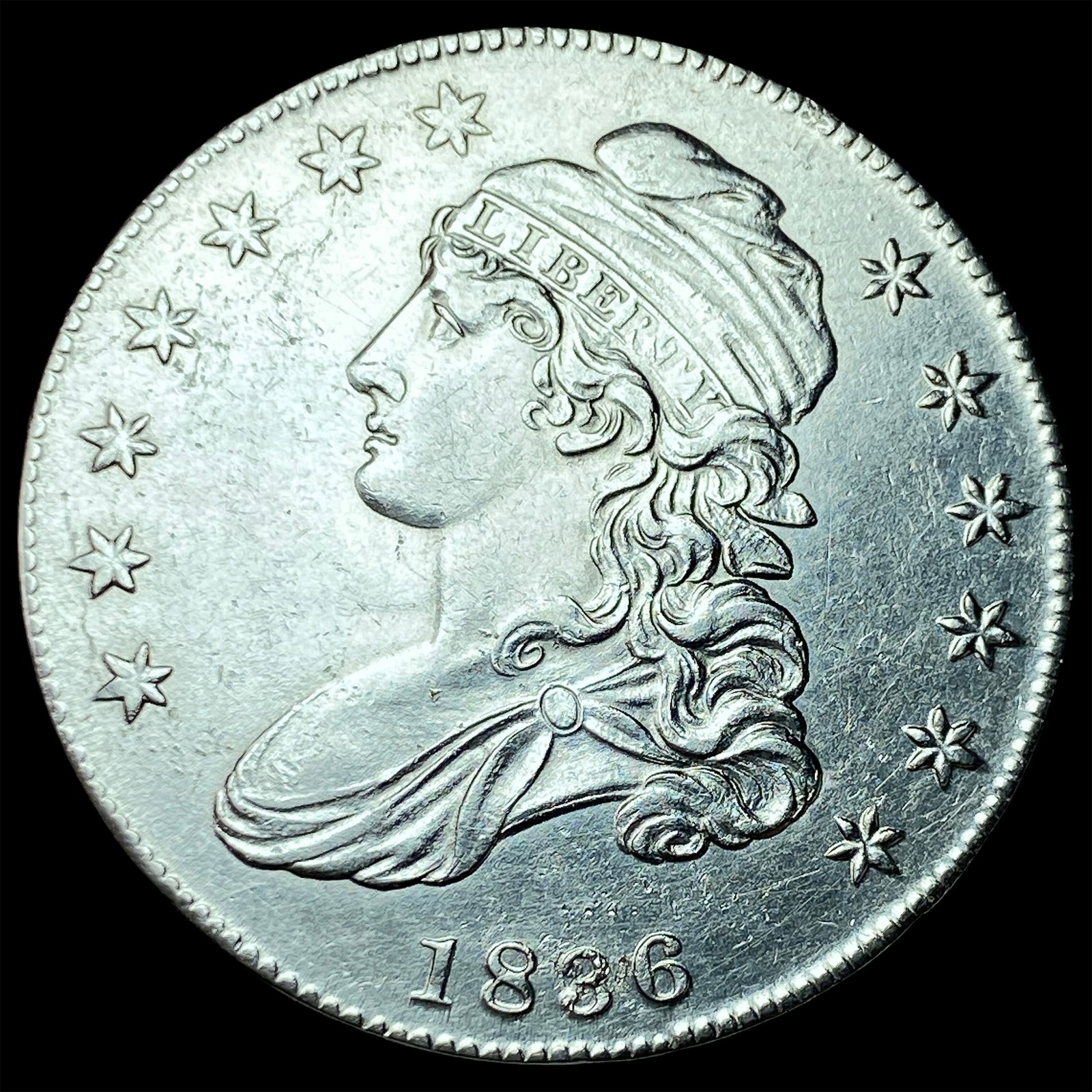1836 Capped Bust Half Dollar UNCIRCULATED (1 of 2)