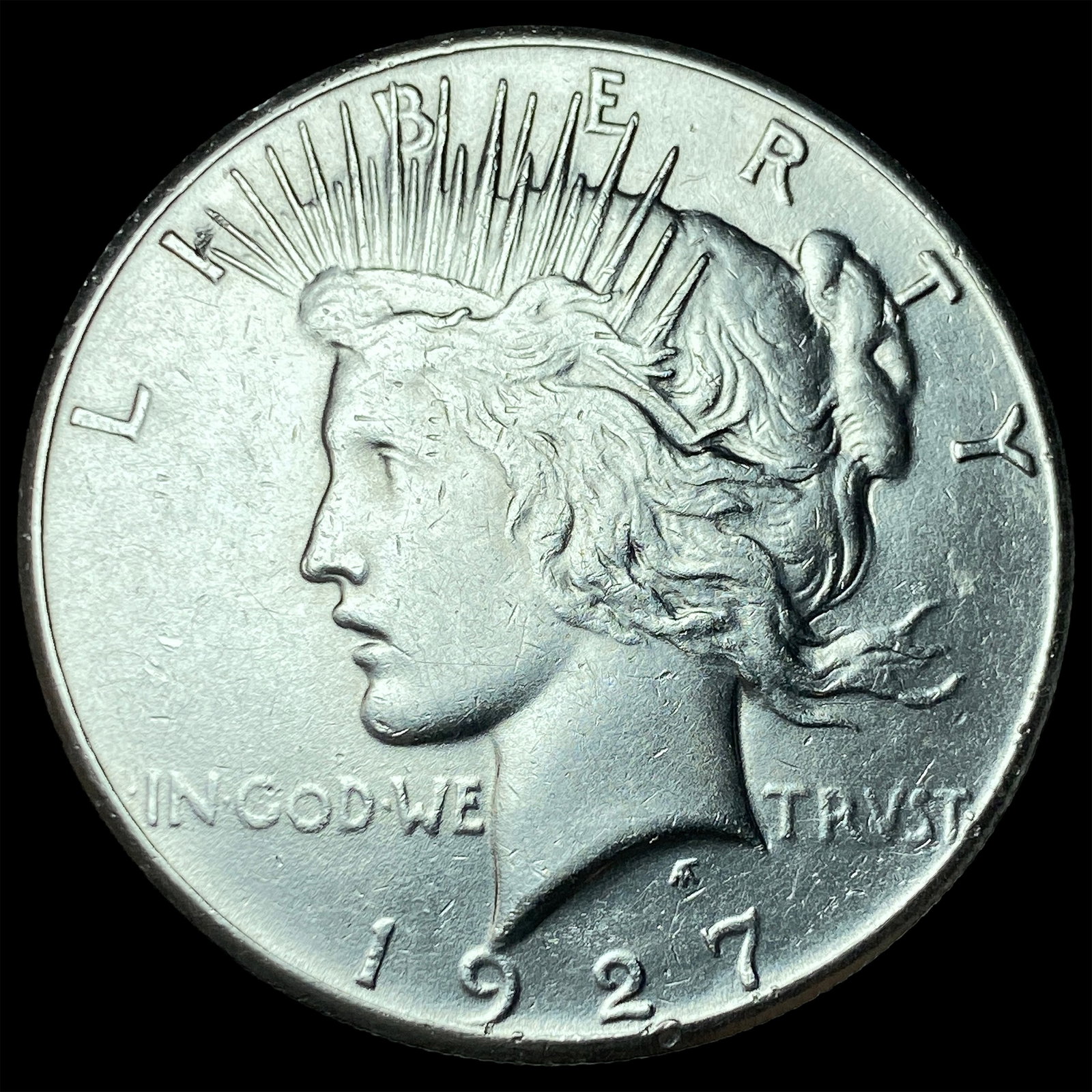 1927 Peace Silver Dollar CLOSELY UNCIRCULATED: 1927 Peace Silver Dollar CLOSELY UNCIRCULATED
