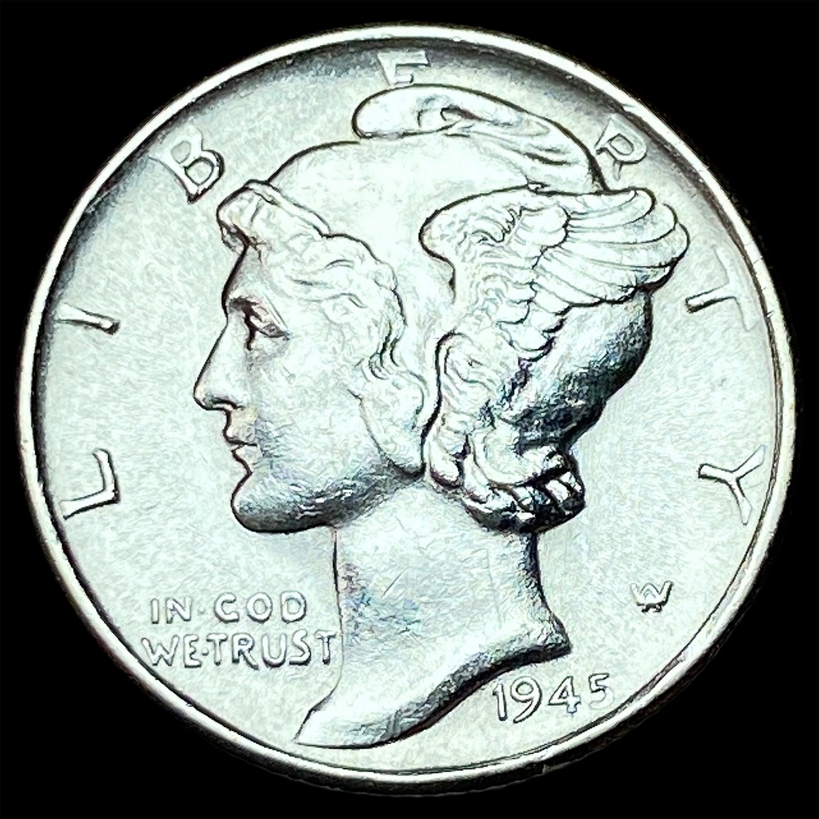 1945-S Silver Mercury Dime UNCIRCULATED: 1945-S Silver Mercury Dime UNCIRCULATED