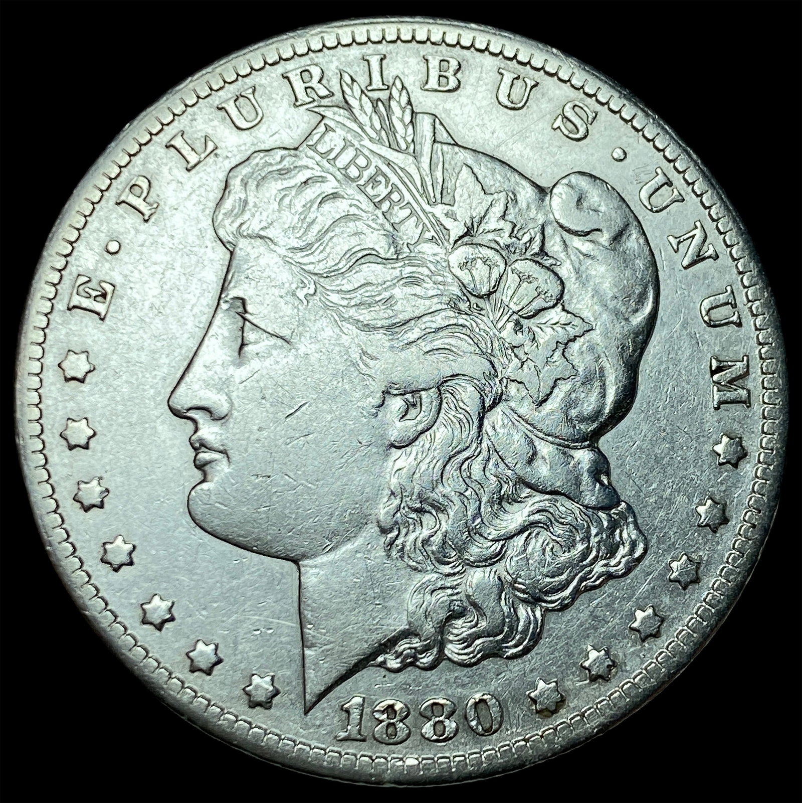 1880-CC Silver Morgan Dollar NEARLY UNCIRCULATED (1 of 2)