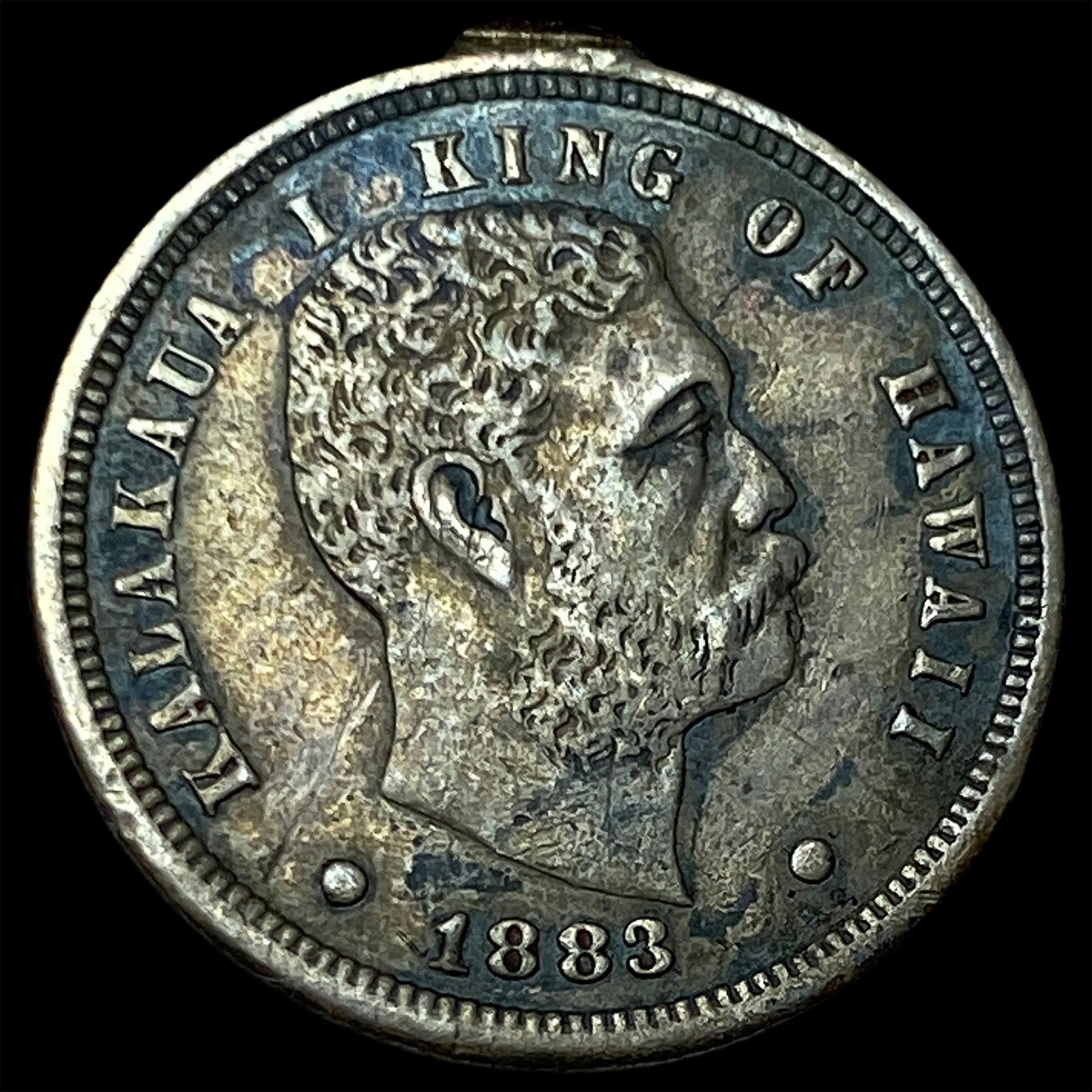 1883 Hawaii Silver Dime ABOUT UNCIRCULATED (1 of 2)