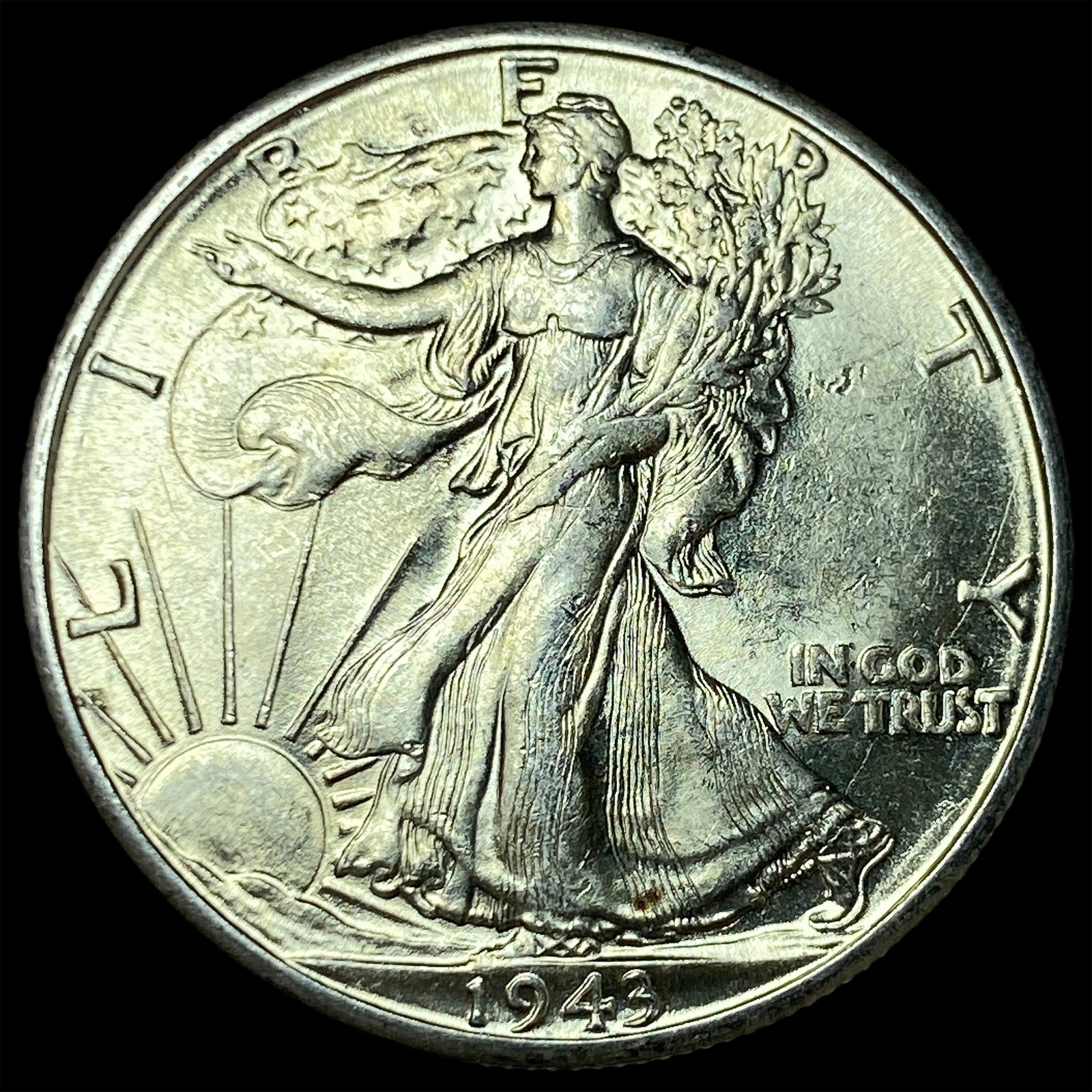 1943-S Silver Walking Liberty Half Dollar UNCIRCULATED (1 of 2)
