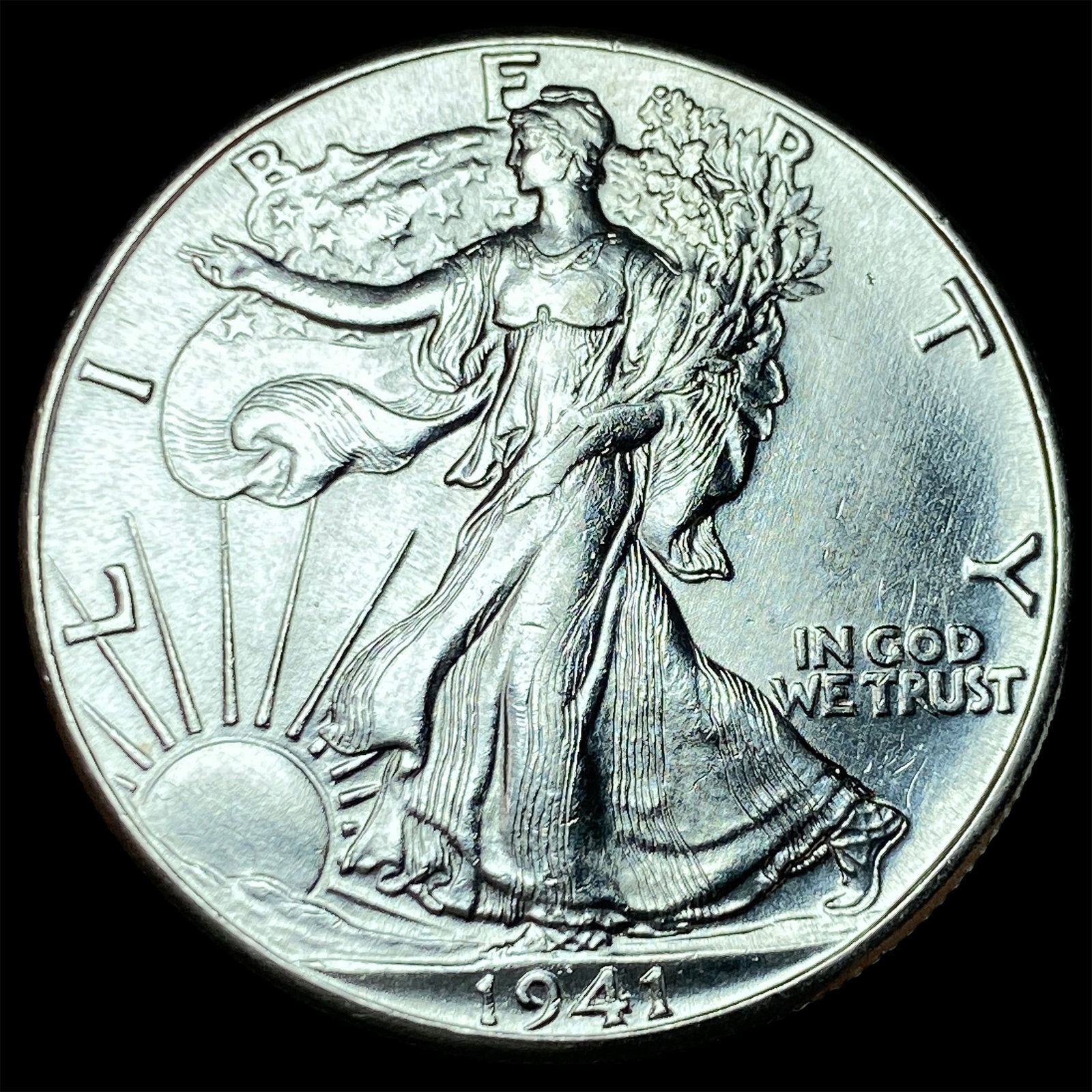 1941 Silver Half Dollar Walking Liberty UNCIRCULATED: 1941 Silver Half Dollar Walking Liberty UNCIRCULATED