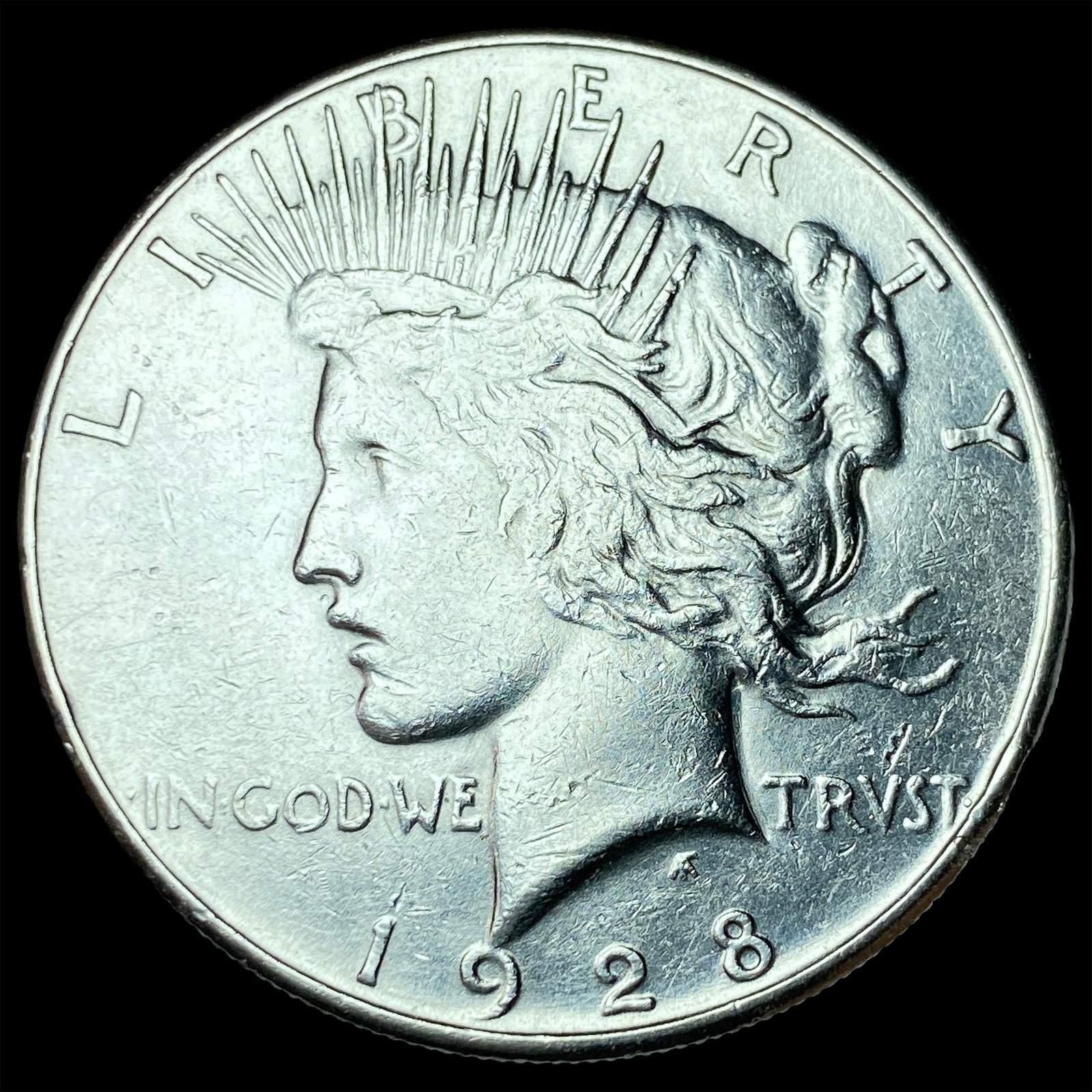 1928 Peace Silver Dollar CHOICE AU: 1928 Peace Silver Dollar CHOICE AU