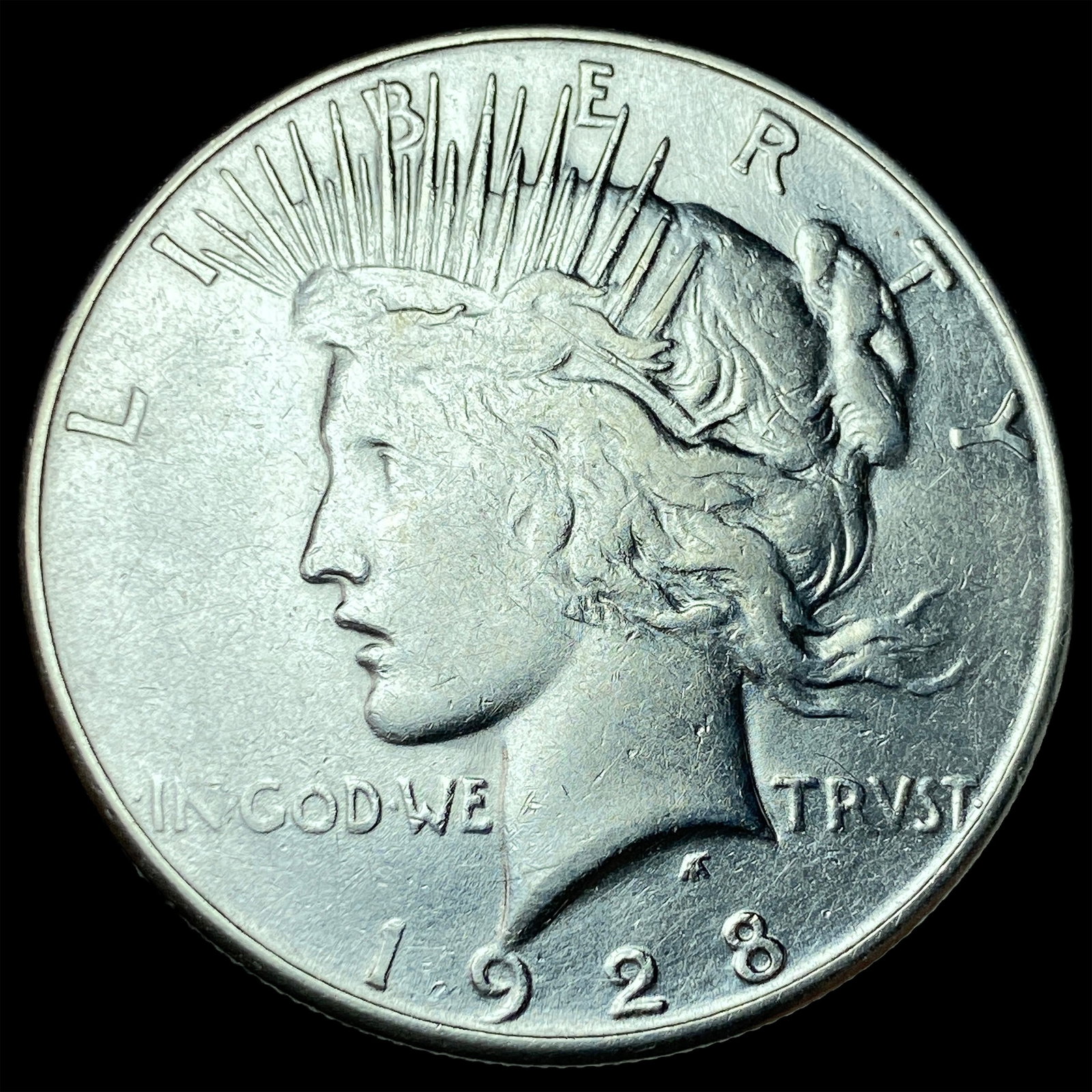 1928-S Silver Peace Dollar CLOSELY UNCIRCULATED: 1928-S Silver Peace Dollar CLOSELY UNCIRCULATED