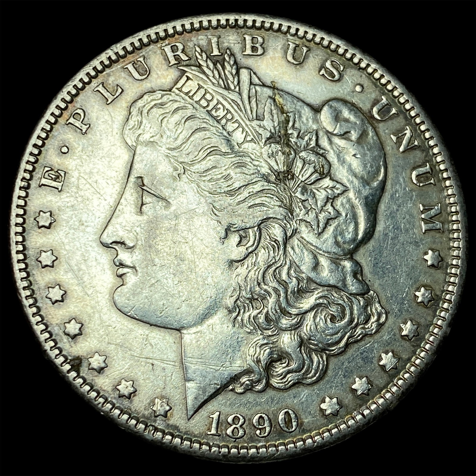 1890 Morgan Silver Dollar CLOSELY UNCIRCULATED: 1890 Morgan Silver Dollar CLOSELY UNCIRCULATED