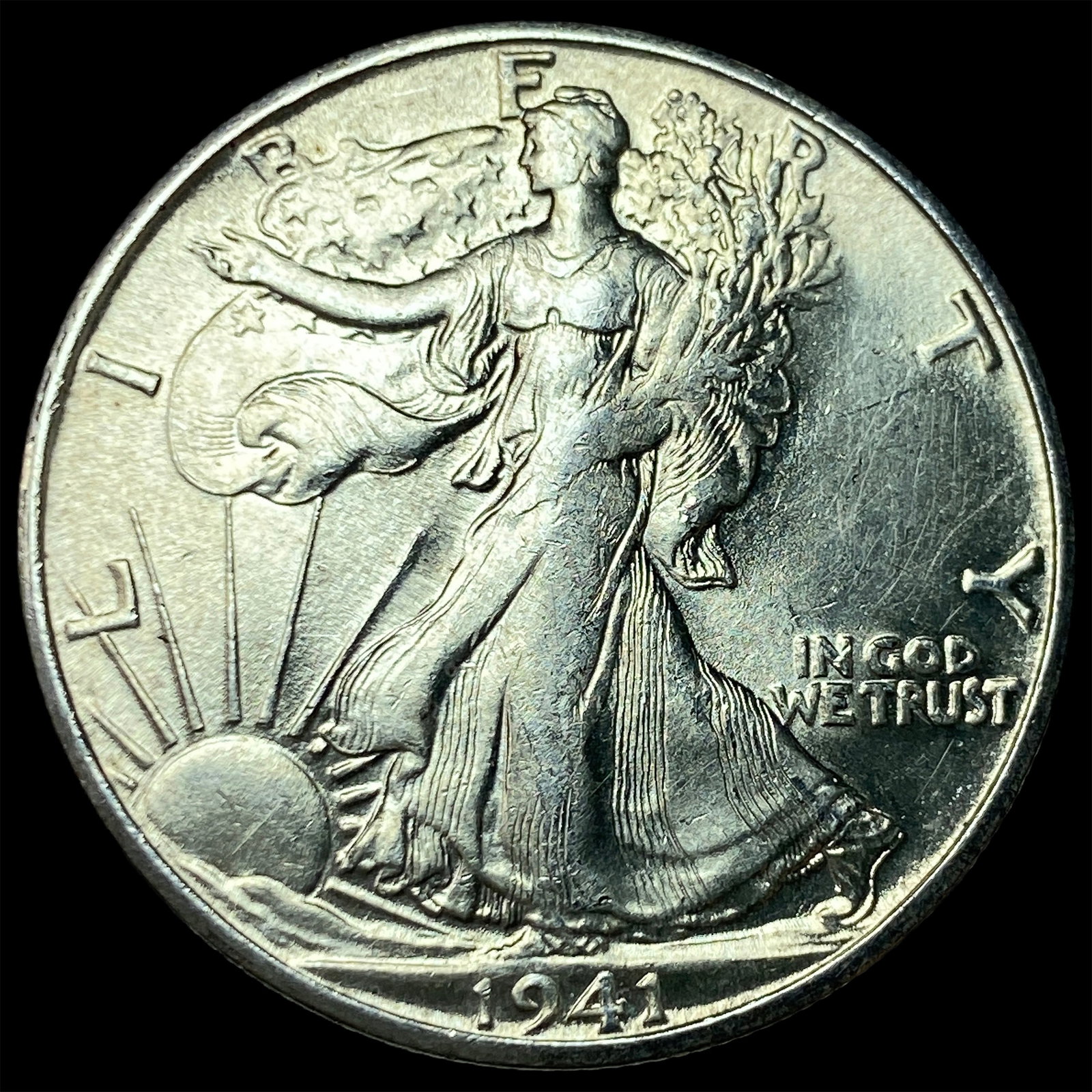 1941-S Silver Walking Liberty Half Dollar UNCIRCULATED (1 of 2)