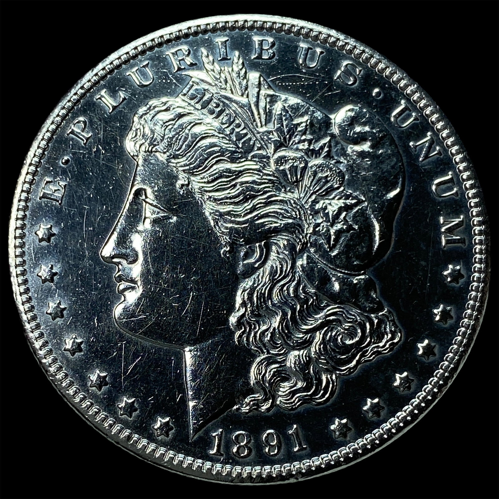 1891-CC Silver Morgan Dollar CHOICE BU: 1891-CC Silver Morgan Dollar CHOICE BU