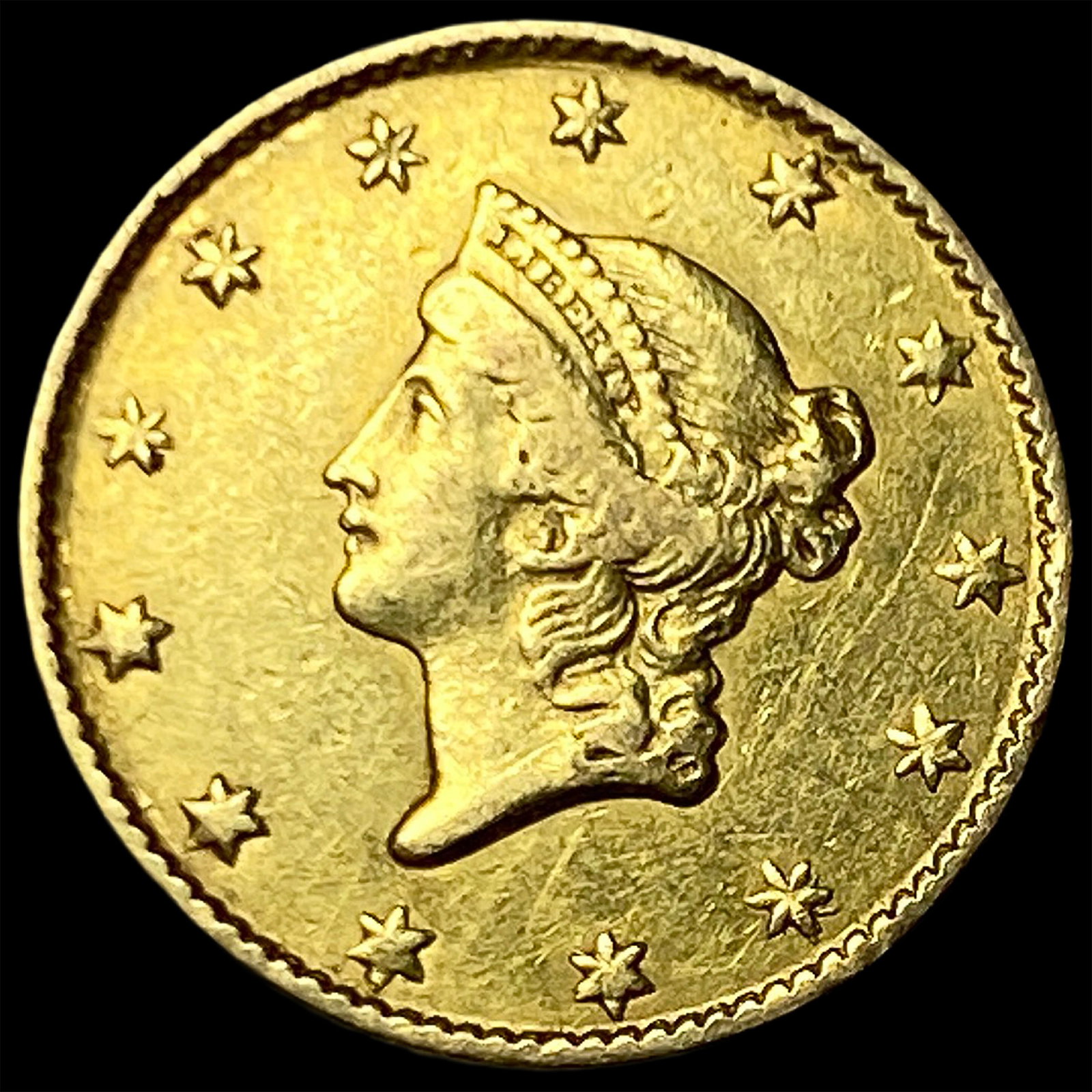 1849 Gold $1 Type 1 CLOSELY UNCIRCULATED (1 of 2)