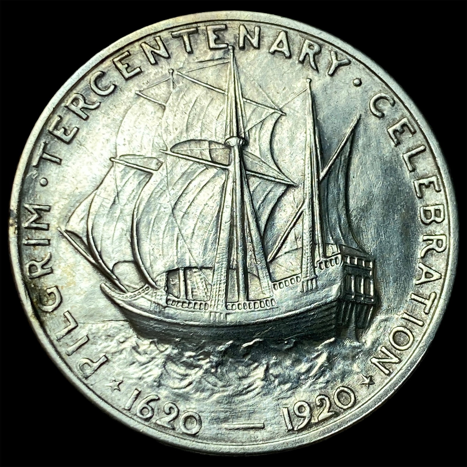 1920-D Silver Pilgrim Half Dollar UNCIRCULATED - 2