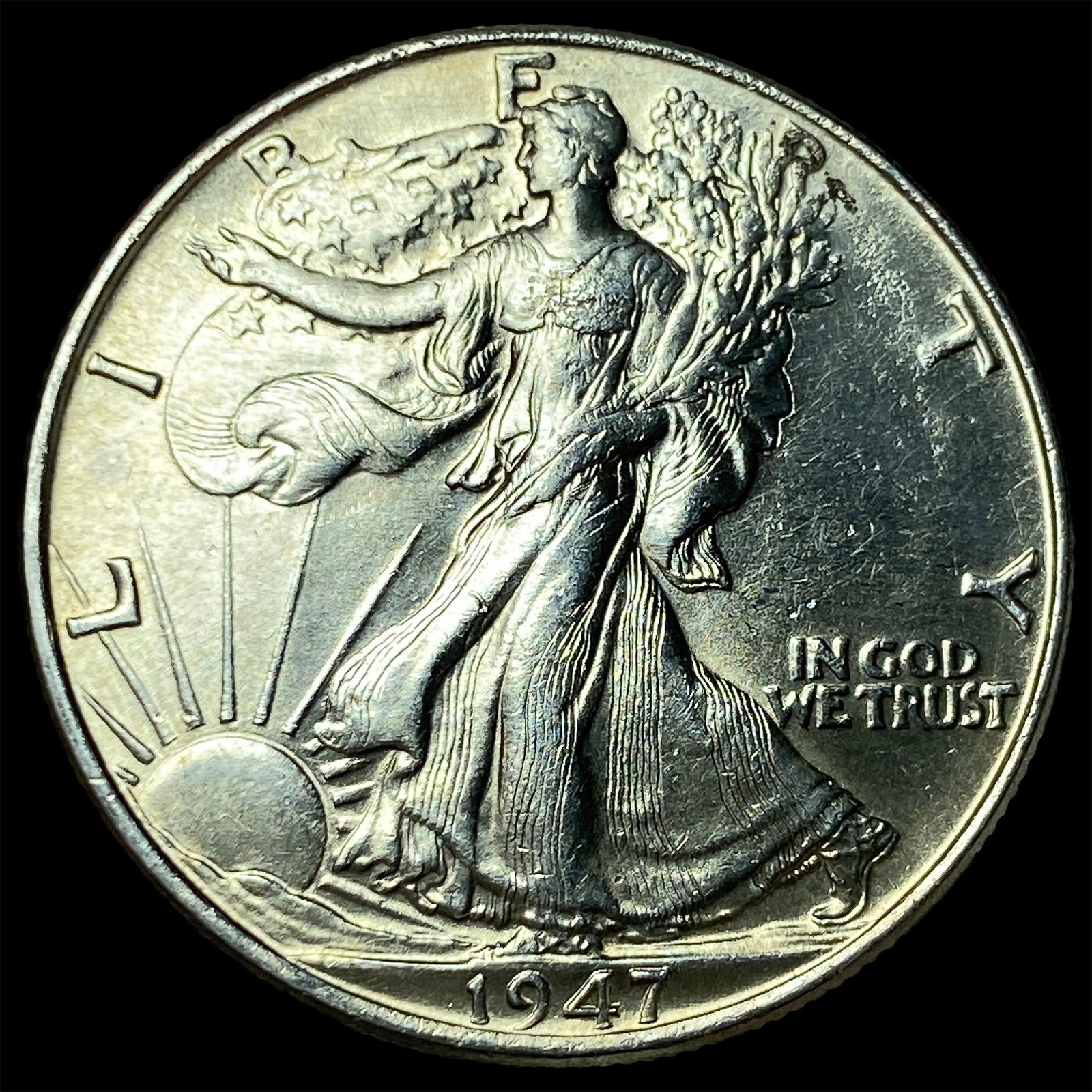 1947 Walking Liberty Half Dollar CHOICE BU: 1947 Walking Liberty Half Dollar CHOICE BU