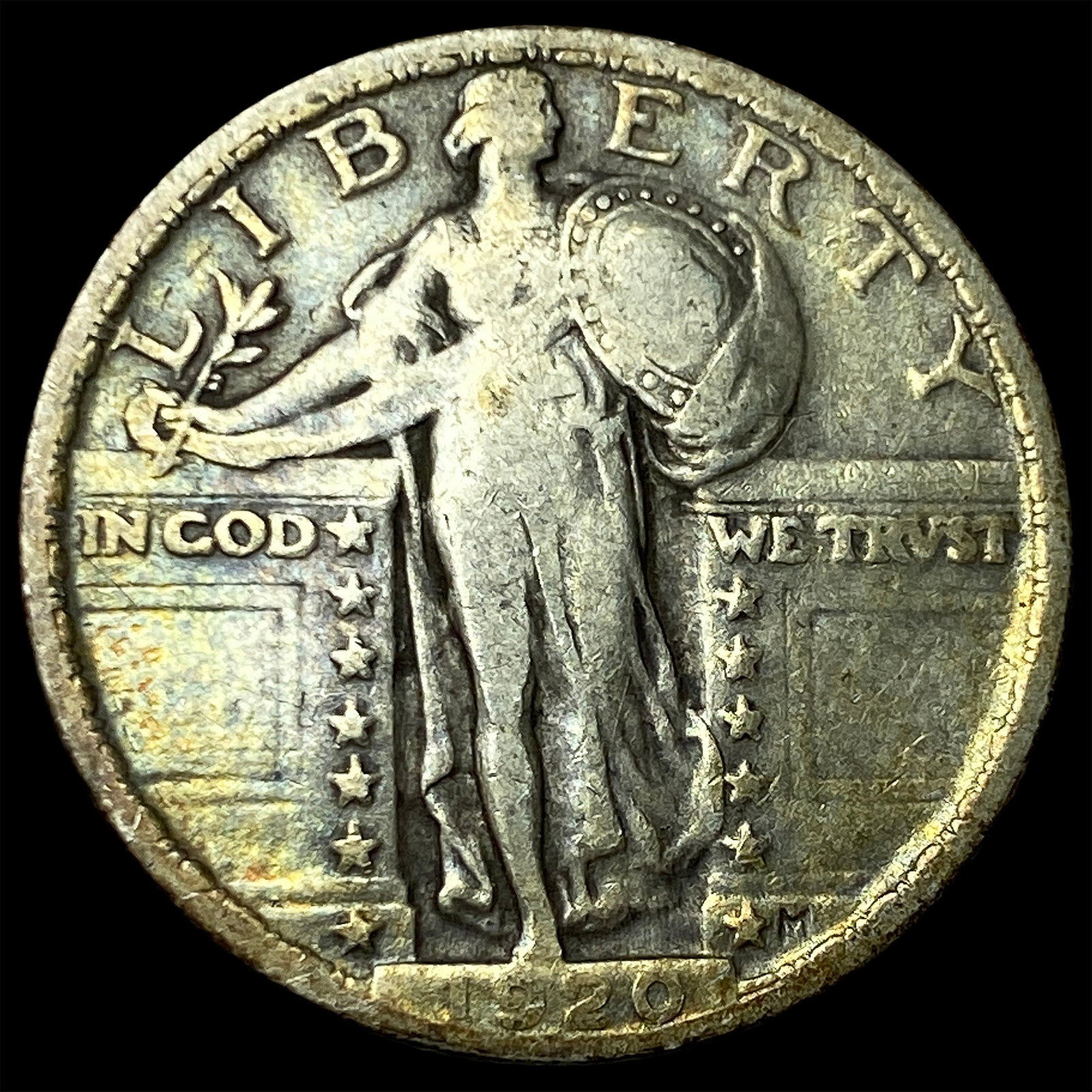 1920 Standing Liberty Quarter NEARLY UNCIRCULATED: 1920 Standing Liberty Quarter NEARLY UNCIRCULATED