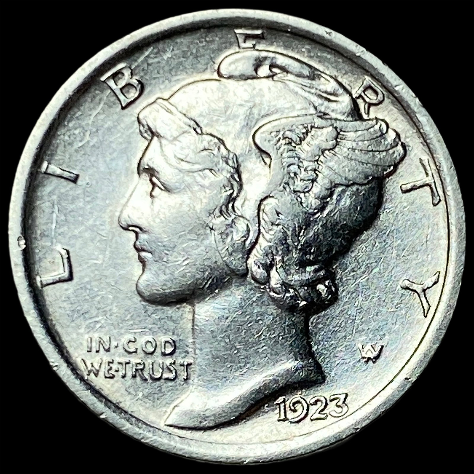 1923 Silver Mercury Dime UNCIRCULATED (1 of 2)
