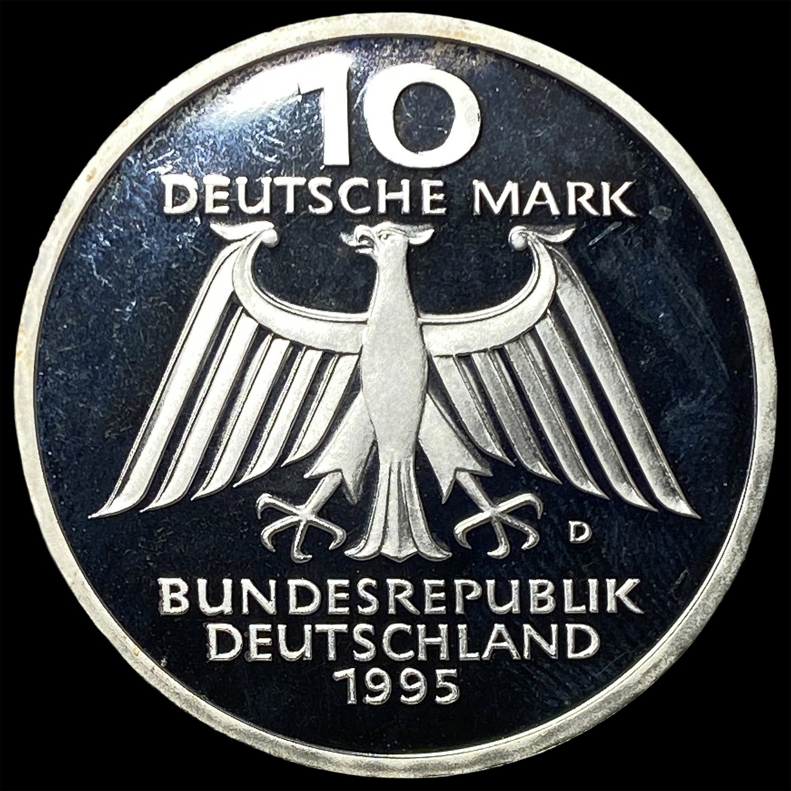 1995 Germany Silver 10 Mark Proof - 2