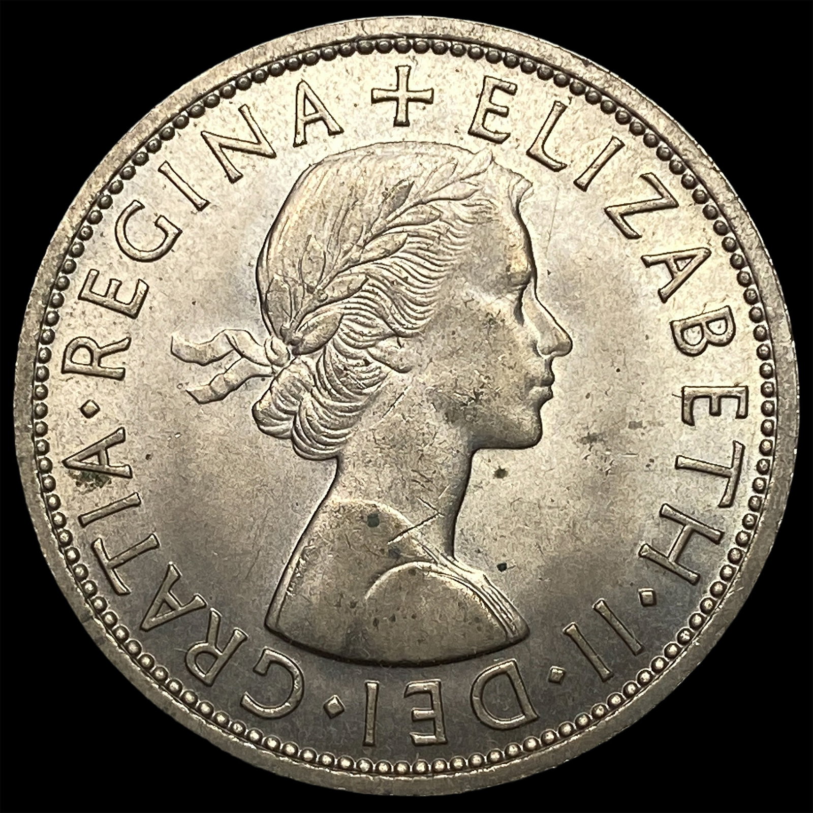 1960 Great Britain Elizabeth II Silver 1/2 Crown (1 of 2)